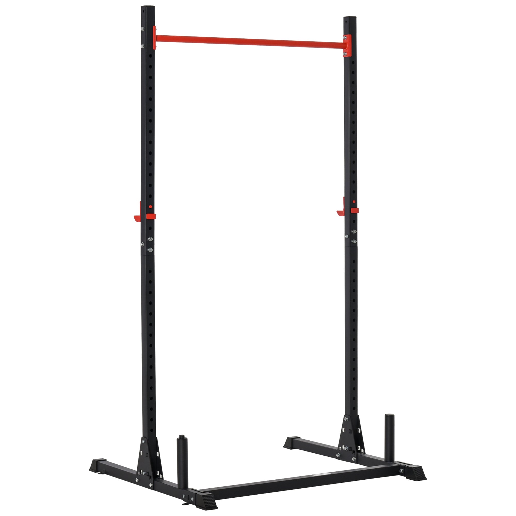 Adjustable Barbell Power Rack Squat Stand Strength Training Fitness Pull Up Weight Cage Home Gym Black Power Towers at Gallery Canada