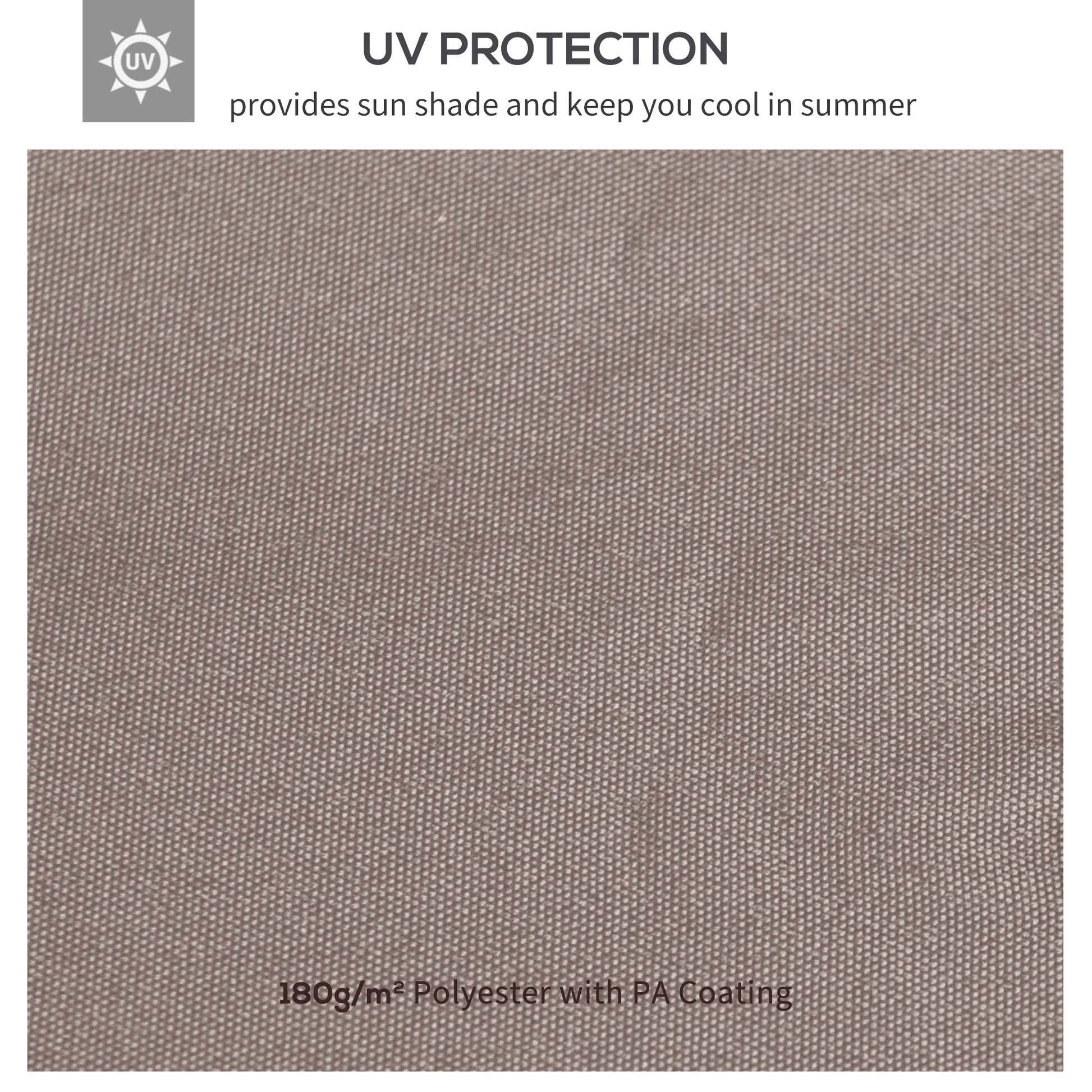 9.8' x 9.7' Square Gazebo Canopy Replacement UV Protected Top Cover Sun Shade Beige Gazebo Canopy Replacement   at Gallery Canada