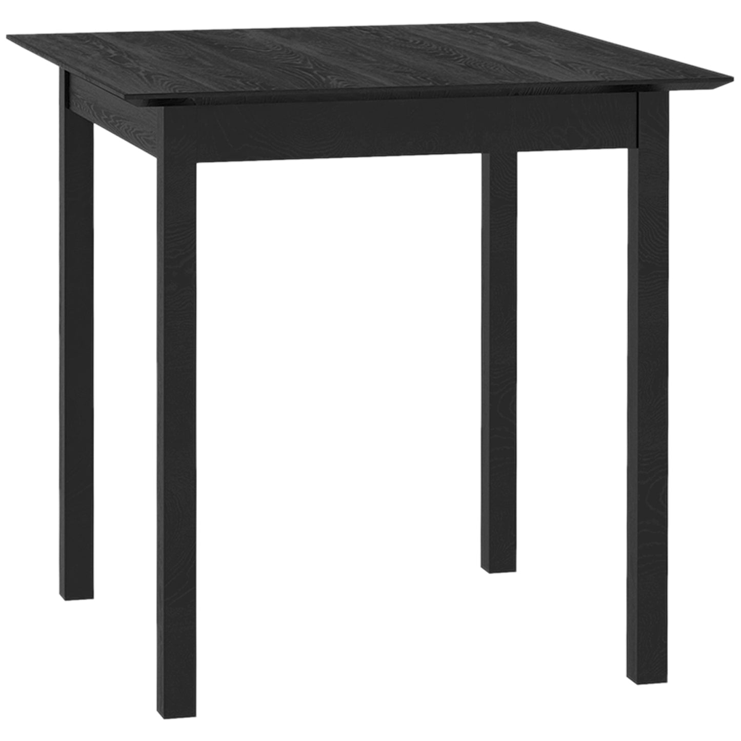 30" Square Dining Table, Farmhouse Dining Room Table with Pine Wood Frame, Space Saving Small Kitchen Table, Black Bar Tables & Dining Tables   at Gallery Canada