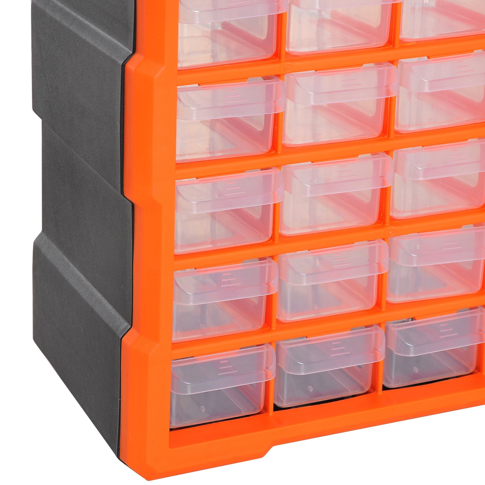 60 Drawers Parts Organizer Desktop or Wall Mount Storage Cabinet Container for Hardware, Parts, Crafts, Beads, or Tools, Orange Tool Organizers   at Gallery Canada