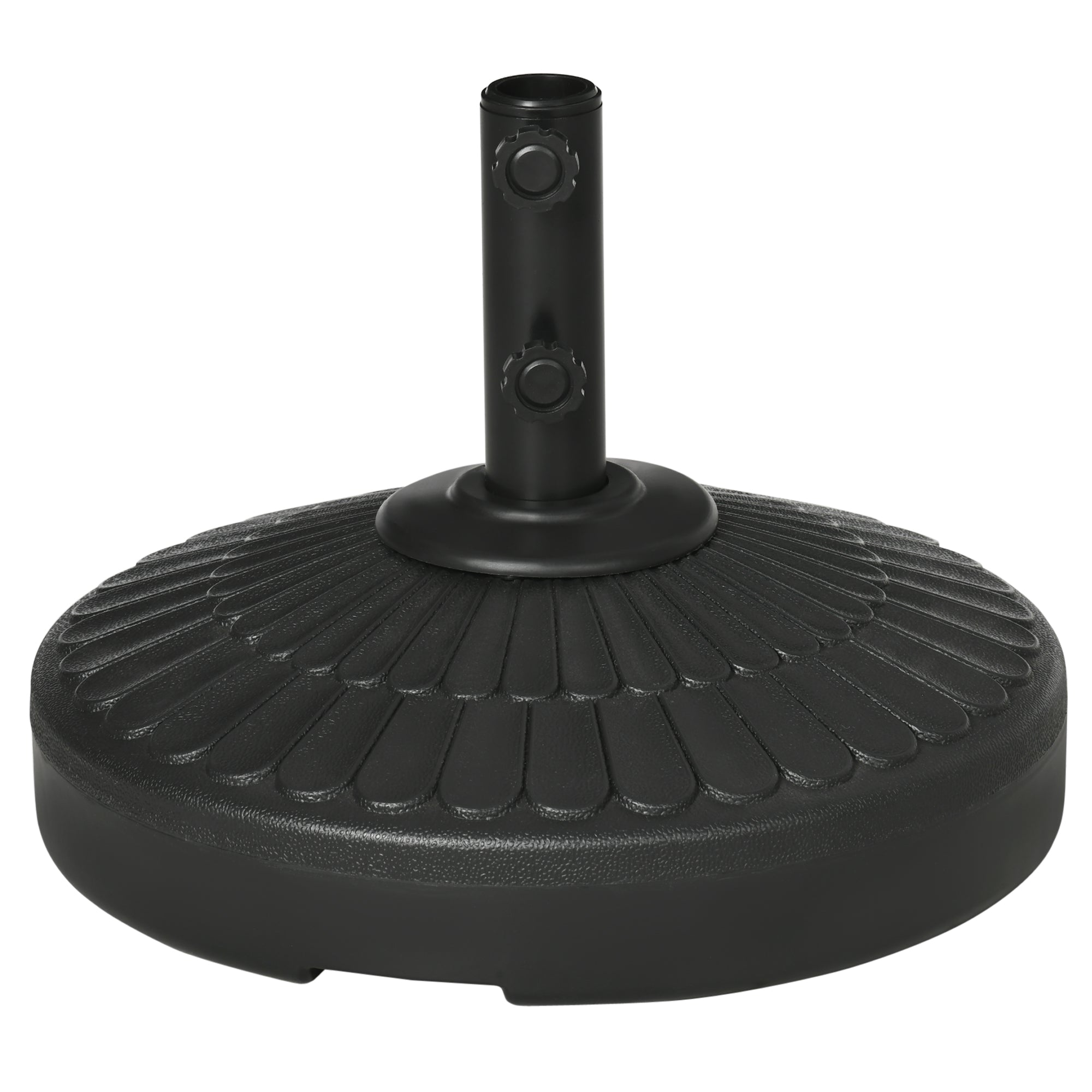 Patio Umbrella Base with Handle, Heavy Duty Round Umbrella Stand, Garden Umbrella Holder for 1.5