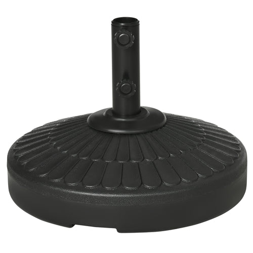 Patio Umbrella Base with Handle, Heavy Duty Round Umbrella Stand, Garden Umbrella Holder for 1.5