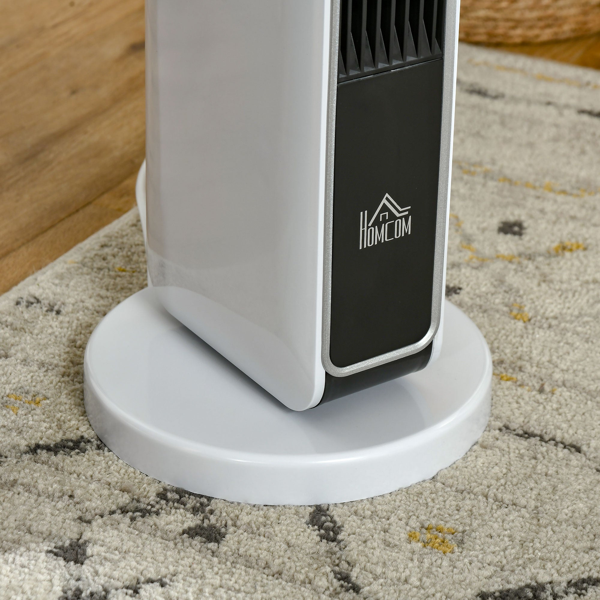 HOMCOM Ceramic Tower Heater, Oscillating, Remote, Timer, Safety Features, Multi Colour Electric Tower Heaters   at Gallery Canada