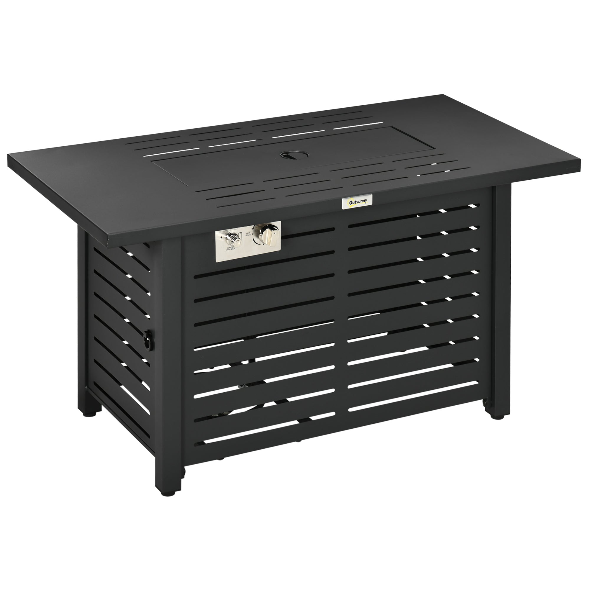 Propane Gas Fire Pit Table, Outdoor Firepit with 43