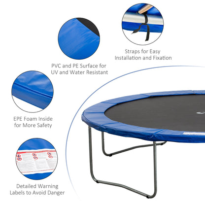 Φ12ft Trampoline Pad Φ144" Spring Safety Replacement Gym Bounce Jump Cover EPE Foam (Blue) Trampolines   at Gallery Canada