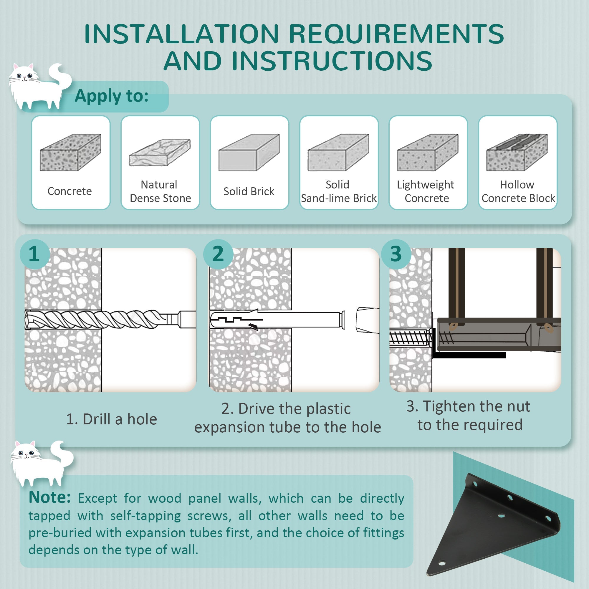 Wall-Mounted Cat Shelf，37.8