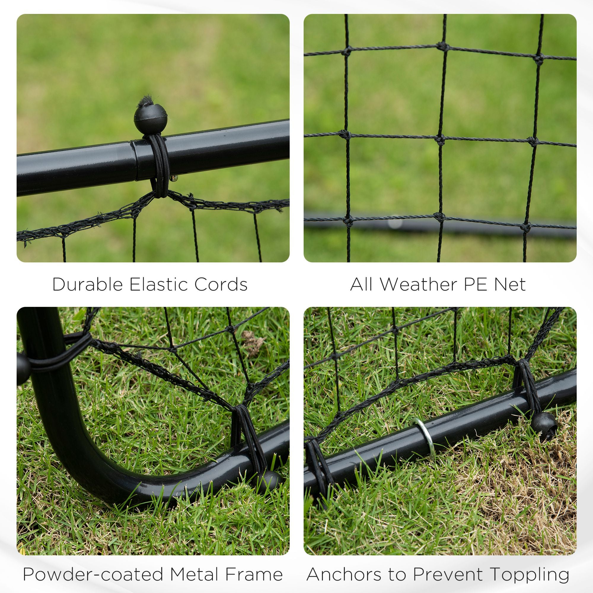 Volleyball Rebounder Net Football Training Aid Kickback Target Play Black Football at Gallery Canada