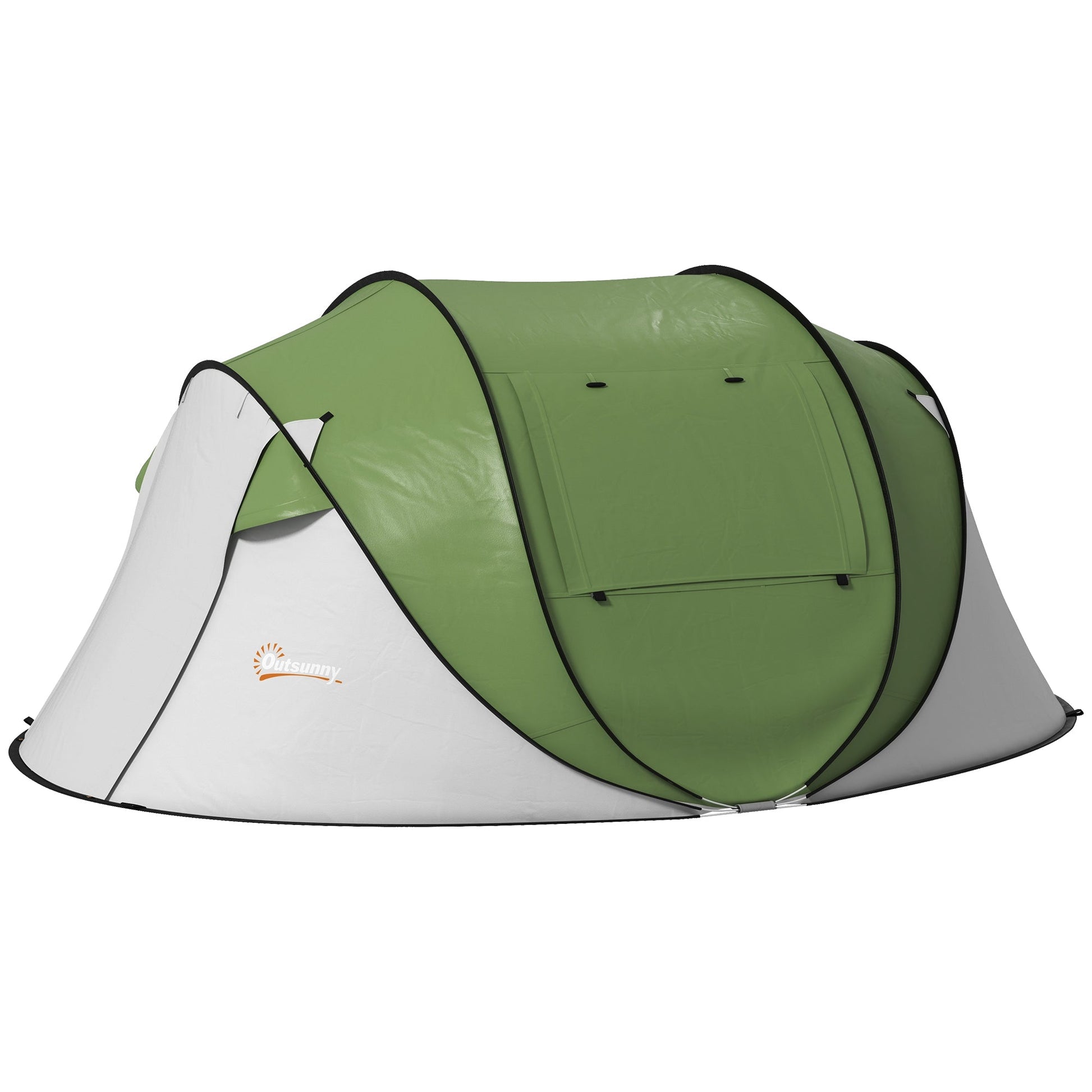 Pop Up Tent with Porch and Carry Bag, 3000mm Waterproof, for 2-3 People Camping Hiking, Green Camping Tents Green  at Gallery Canada