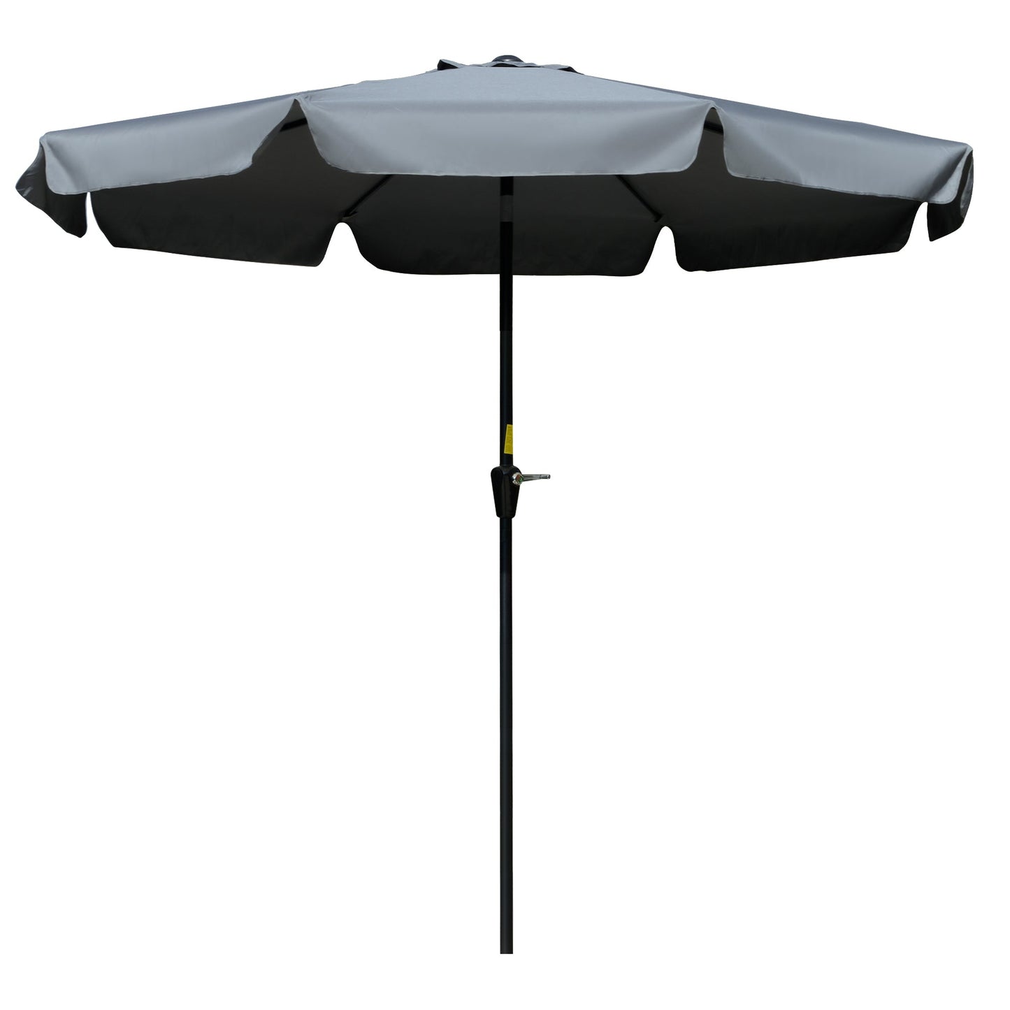 8.5 ft Outdoor Market Table Umbrella, Round Patio Umbrella with Tilt and Crank for Garden, Backyard, Deck, Dark Grey Sun Umbrellas Multi Colour  at Gallery Canada