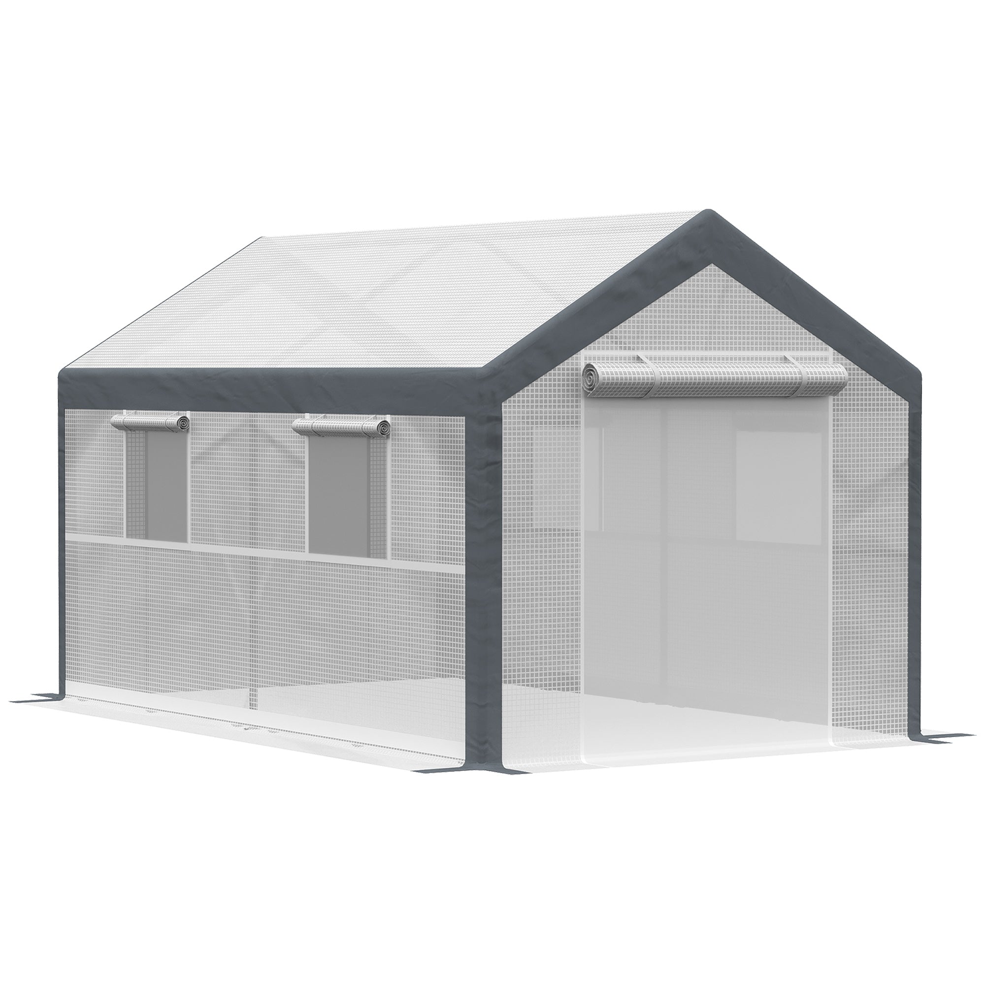 7' x 12' x 7' Heavy Duty Walk-In Greenhouse Vegetable Seed Growth Tent Outdoor Plant Growing Tunnel Warm House Flower Shed Backyard, White Tunnel Greenhouses at Gallery Canada