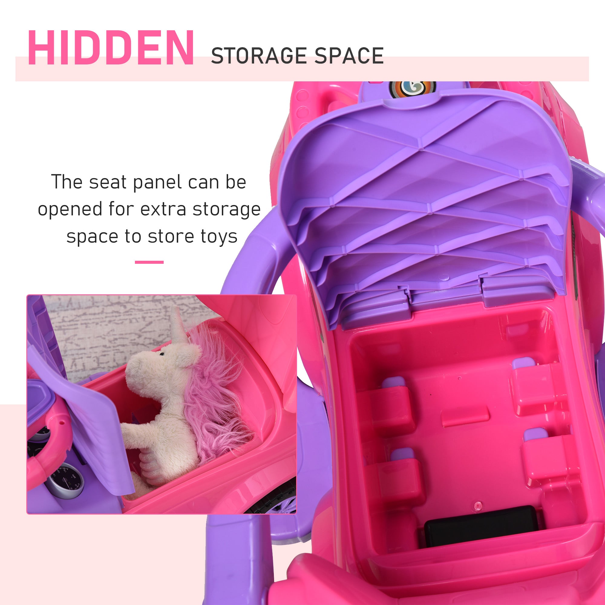 2 In 1 Kid Ride on Push Car Stroller Sliding Ride on Car with Horn Music Light Function Secure Bar Ride on Toy for Boy Girl Toddlers 1-3 Years Old Pink Push Cars for Toddlers at Gallery Canada