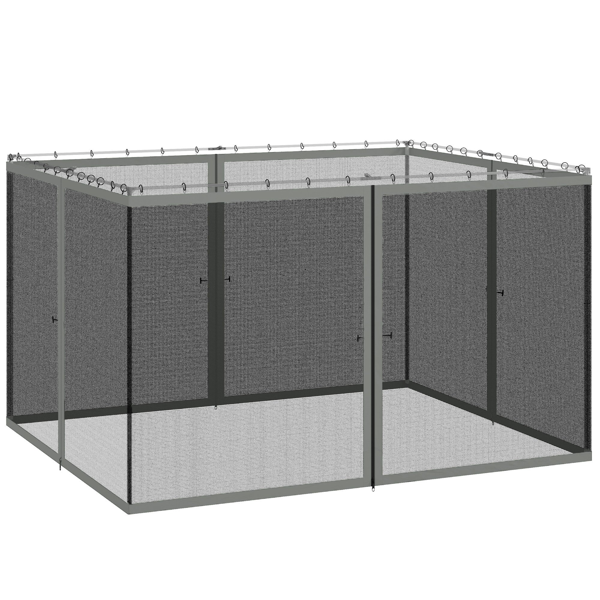 Replacement Mosquito Netting for Gazebo 10' x 12' Black Screen Walls for Canopy with Zippers, Dark Grey Gazebos at Gallery Canada
