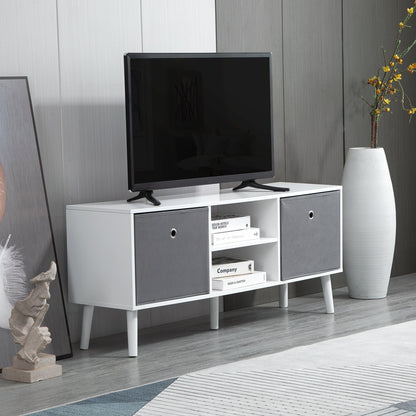 Modern TV Stand Cabinet with Foldable Drawers and Shelves for Living Room, Bedroom TV Stands   at Gallery Canada