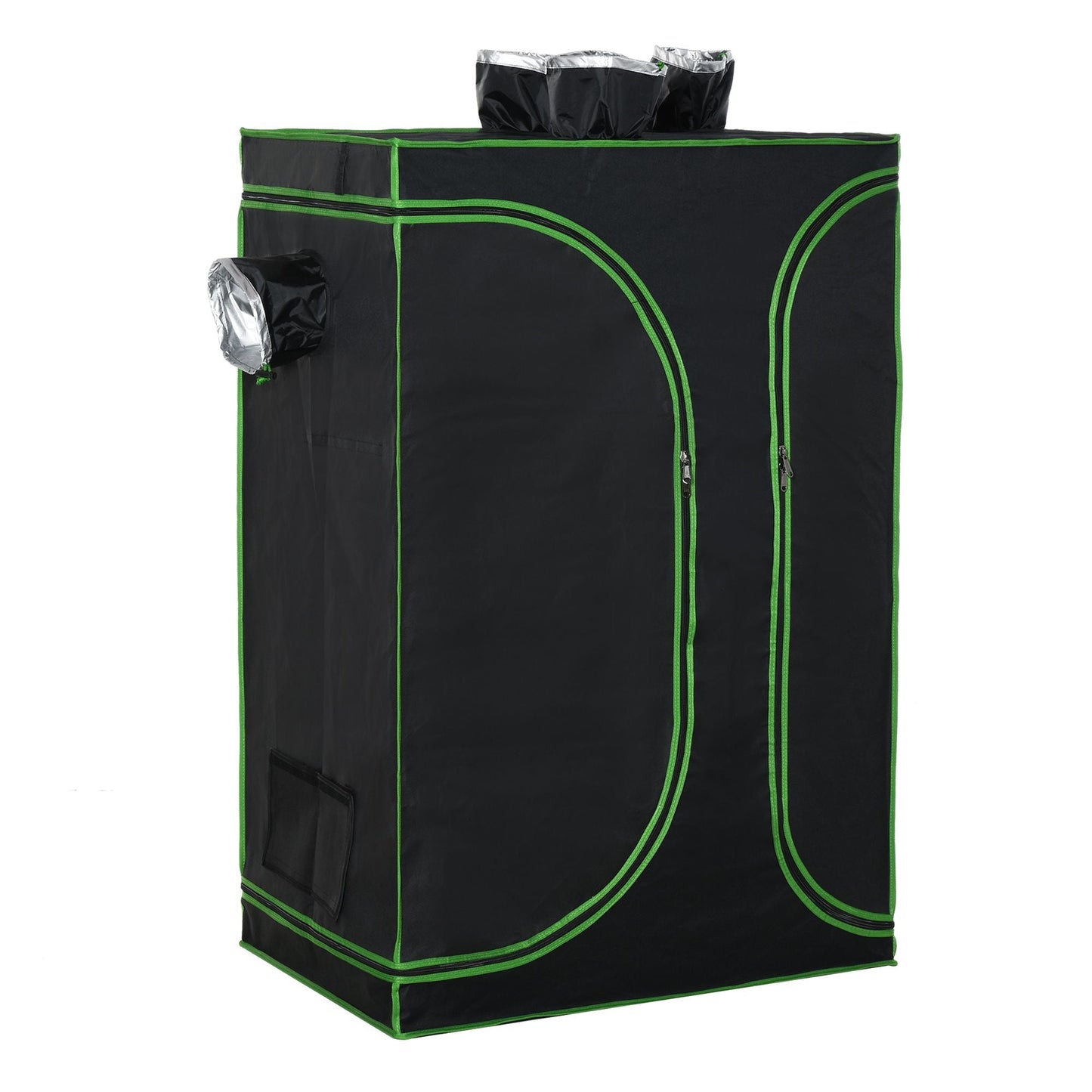 36" x 24" x 53" Mylar Hydroponic Grow Tent with Adjustable Vents and Floor Tray for Indoor Plant Growing, 3' x 2' Walk In Greenhouses Multi Colour  at Gallery Canada