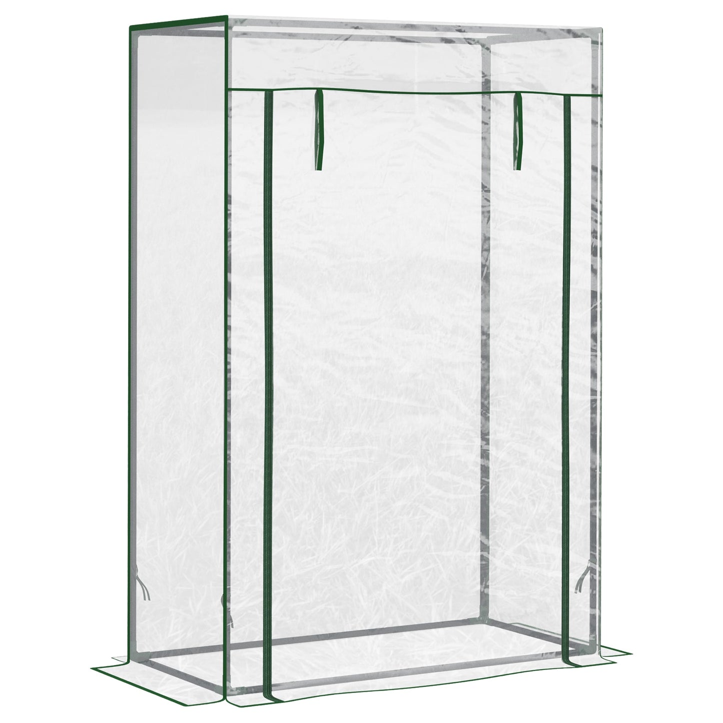 40"L x 20"W x 59"H Walk-in Garden Greenhouse with Durable Steel Frame Outdoor Hot House Tomato Plant Warm House w/ Roll up Door, PVC Cover, Clear Walk In Greenhouses Multi Colour  at Gallery Canada