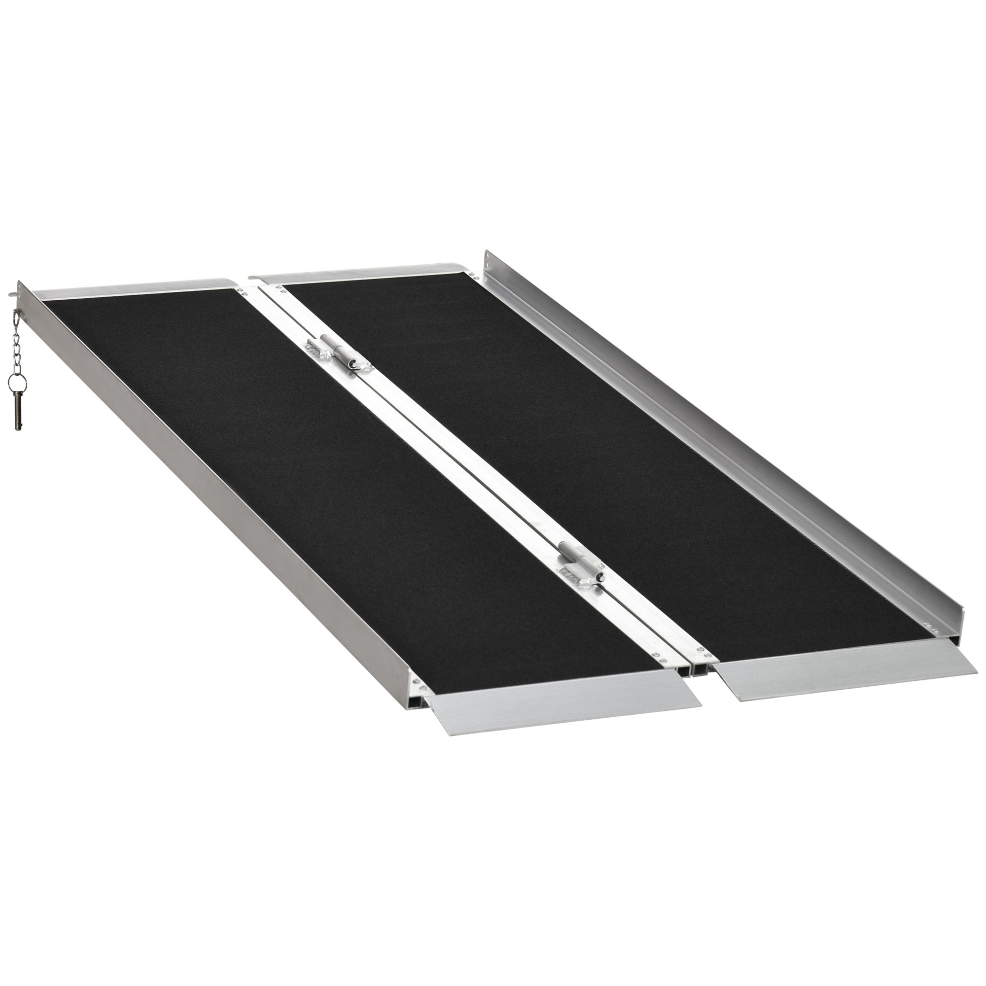 5' Portable Wheelchair Ramp Aluminum Threshold Mobility Single-fold for Scooter with Carrying Handle Knee Walker & Wheelchair Ramps   at Gallery Canada