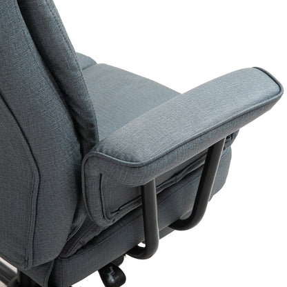 Swivel Reclining Office Chair with Ergonomic with Footrest, Grey Executive & Manager Chairs   at Gallery Canada