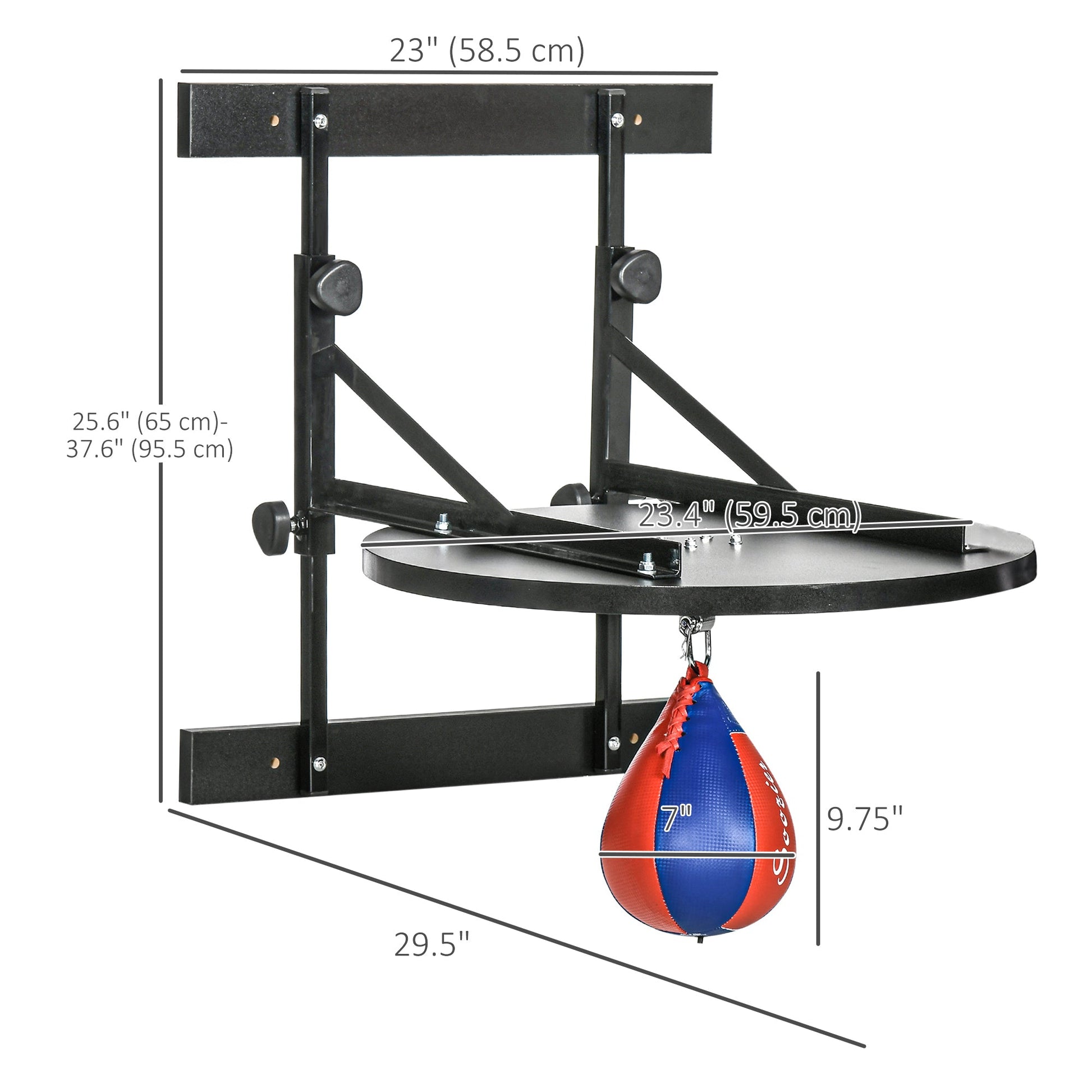 Adjustable Speed Bag Platform, Wall Mounted Speed Bag Boxing, 360° Swivel Training Equipment for Home, Gym More-Strength Training Equipment   at Gallery Canada