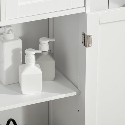 Bathroom Storage Cabinet Floor with Adjustable Shelf and Drawers Side Cabinet for Living Room Entryway Office White Bathroom Cabinets   at Gallery Canada