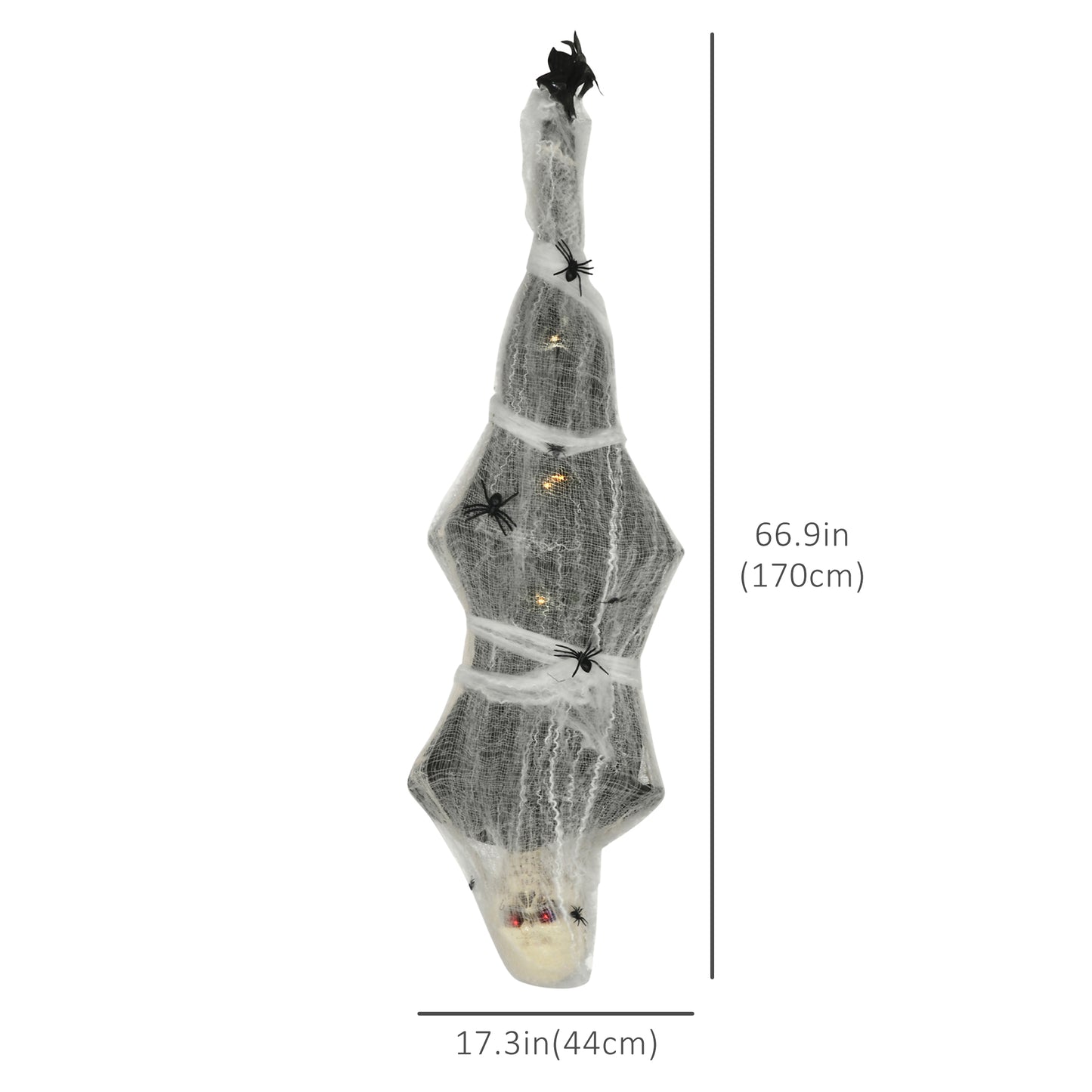 Life-Size 67" Animated Hanging Mummy with Sound, Motion, Light-Up Eyes, Multi Colour Halloween Decorations   at Gallery Canada