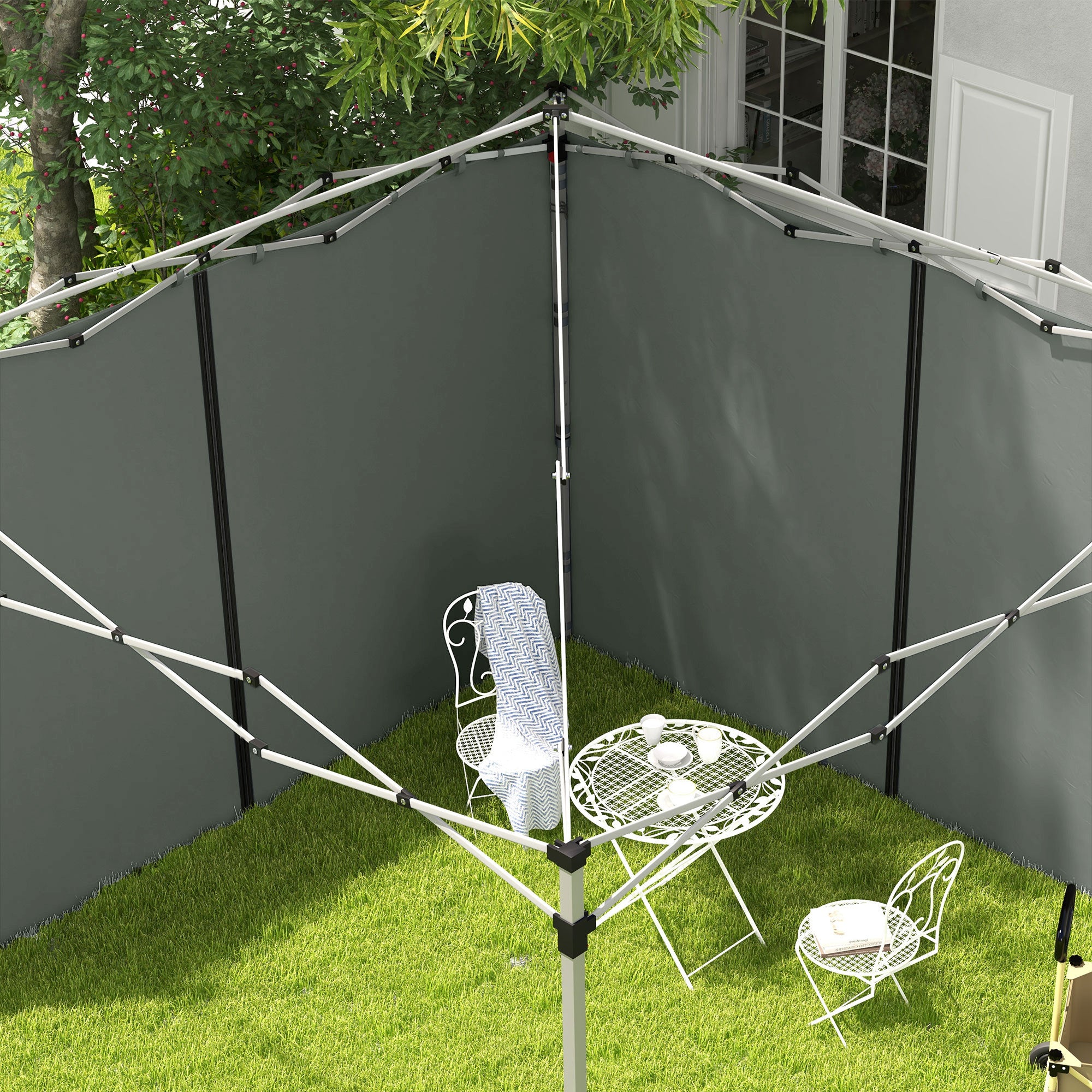 10' x 20' or 10' x 10' Pop Up Canopy Sidewalls, 2 Pack Gazebo Side Panels, Sides Replacement, with Zipped Doors Gazebo Sidewalls at Gallery Canada