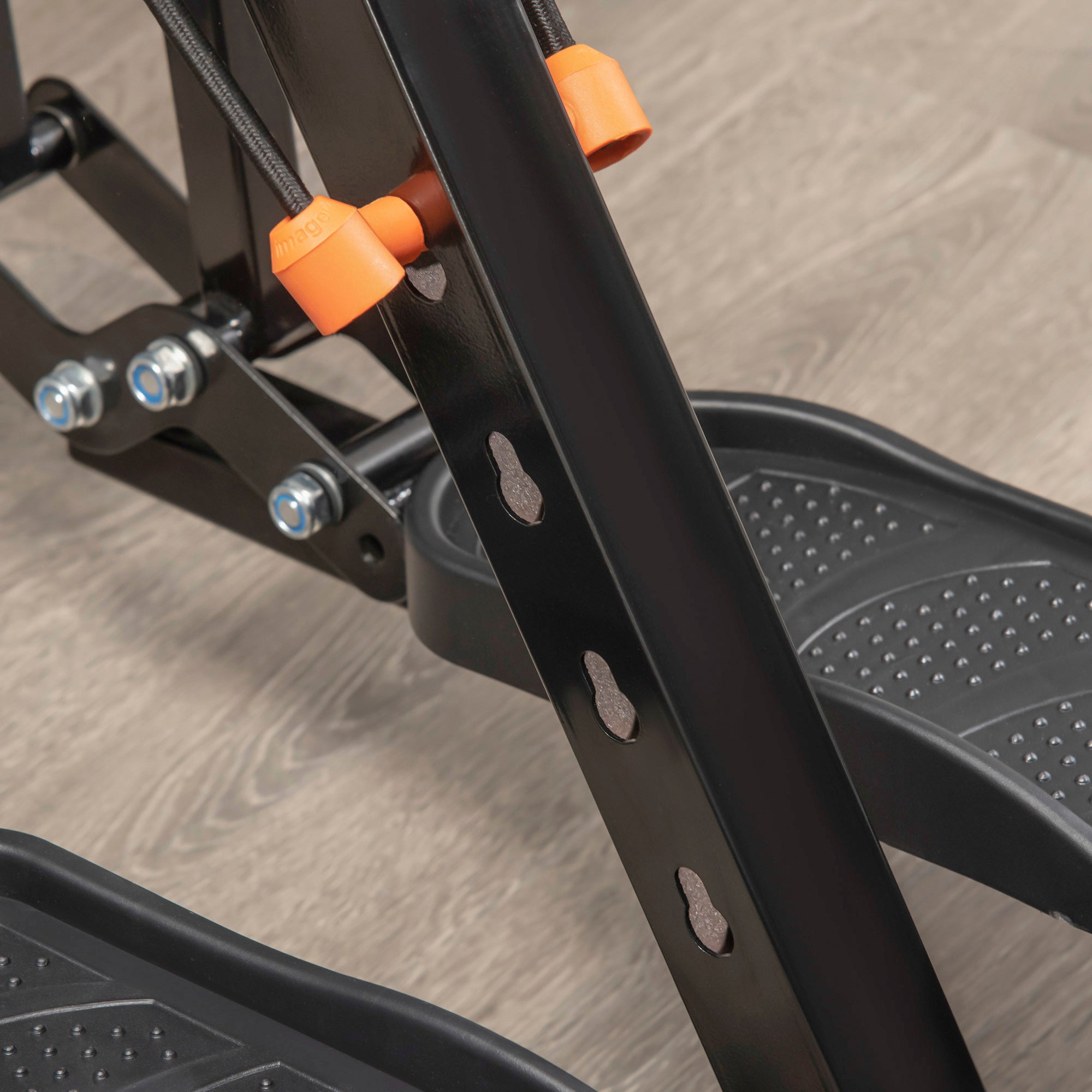 Gazelle Glider Air Walker Exercise Machine Elliptical Trainer with Four Resistance Levels, LCD Monitor, Heart Rate Sensor, Two Wheels Aerobic Equipment at Gallery Canada