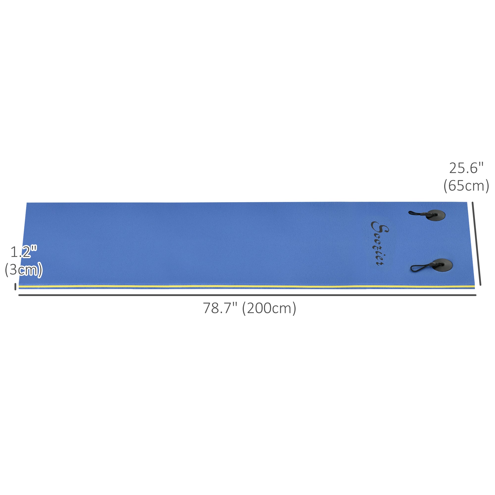 6.5' x 2' Roll-Up Pool Float Pad Water Floating Mat for Lake, Ocean, Pool Playing, Relaxing &; Recreation, Blue Water Sports & Boating Supplies at Gallery Canada