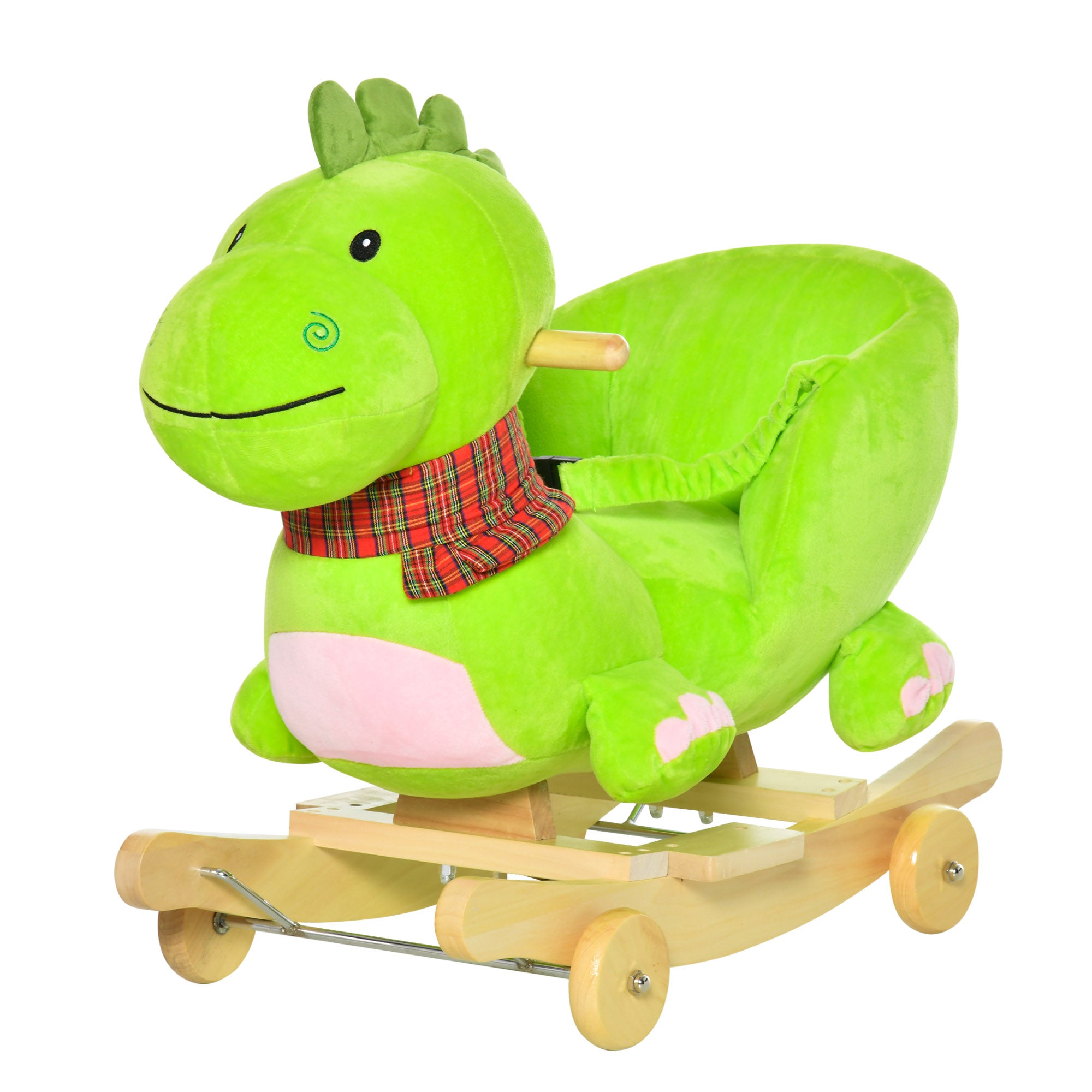 baby rocking horse Kids Interactive 2-in-1 Plush Ride-On Stroller Rocking Dinosaur With Nursery Song Rocking Horse 18+ months Rocking Horses at Gallery Canada