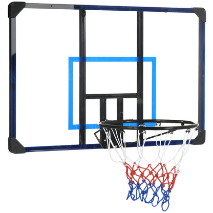 Wall Mounted Basketball Hoop, Mini Hoop with 45" x 29" Shatter Proof Backboard, Durable Rim and All-Weather Net for Indoor and Outdoor Use Basketball Multi Colour  at Gallery Canada