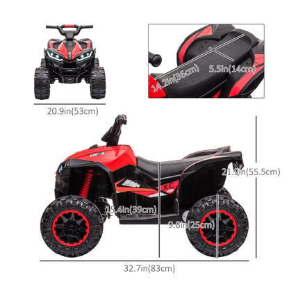 Kids 4 Wheeler Quad with Music, MP3, Headlights, High & Low Speed, Kids ATV for 3-5 Years Old Boys & Girl, Red Electric Toy Cars   at Gallery Canada