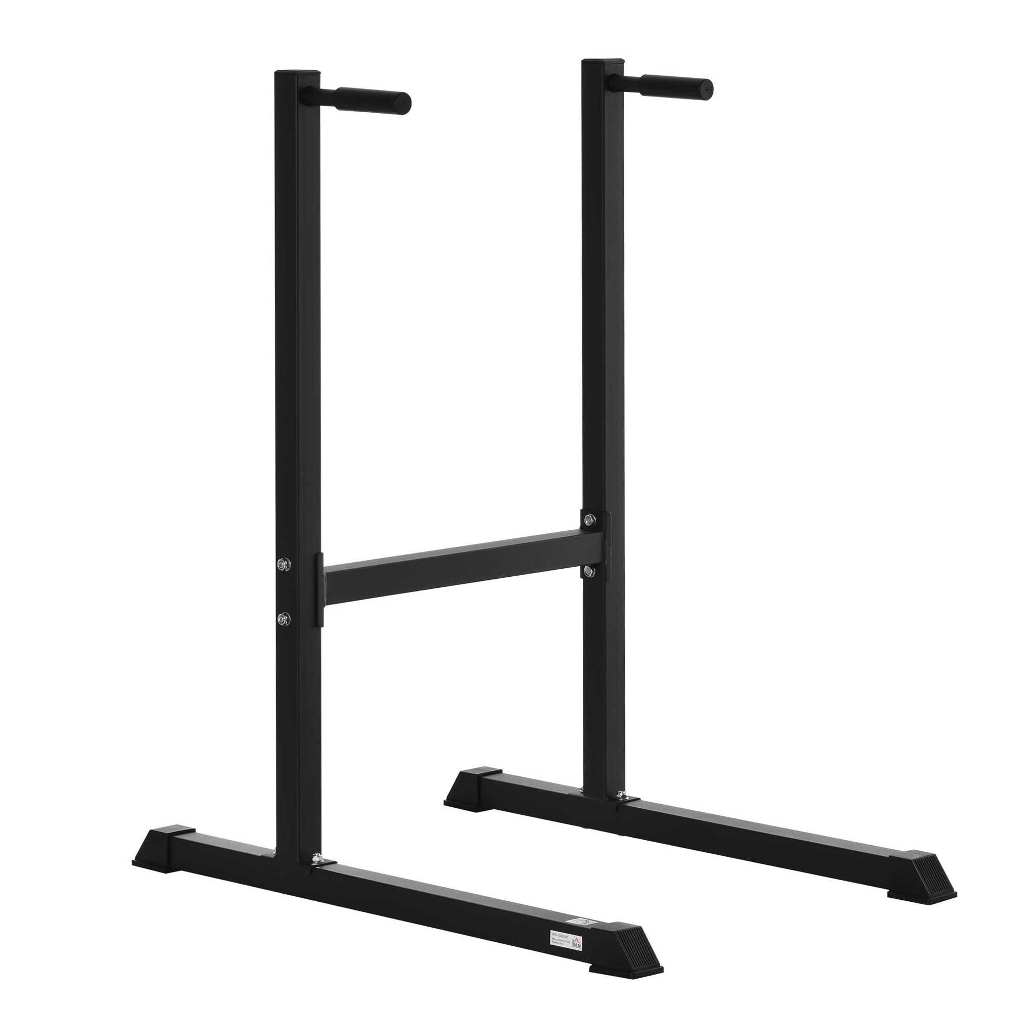 Dip Station with Padded Handles, Multifunctional Fitness Training Dip Bar for Indoor Home Gym Workout, Black Power Towers   at Gallery Canada