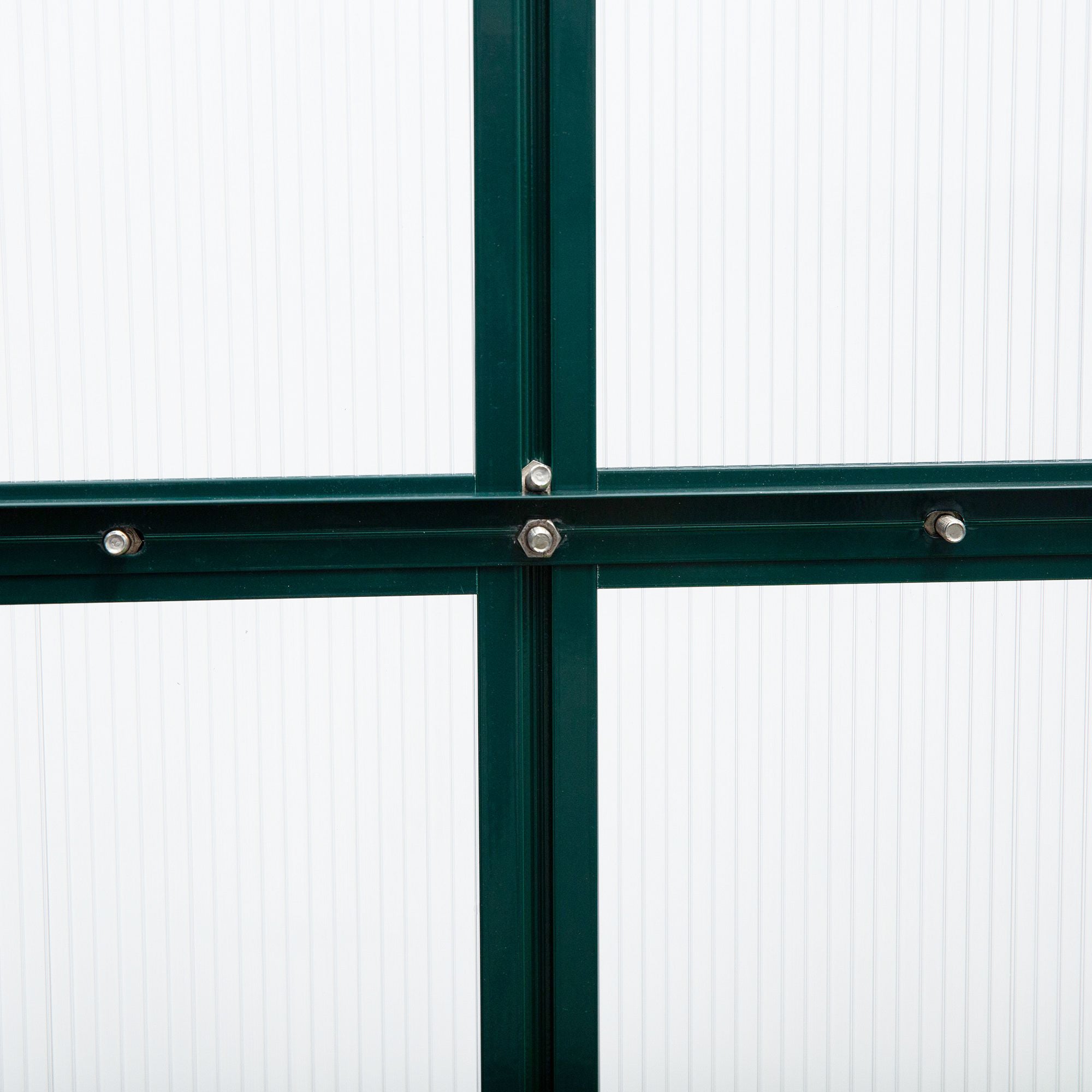6' x 10' x 6.6' Polycarbonate Greenhouse, Walk-In Green House Kit Garden, Plants Grow, Galvanized Sheet Aluminum Frame with Rain Gutter, Vents and Sliding Door, Green Walk In Greenhouses at Gallery Canada