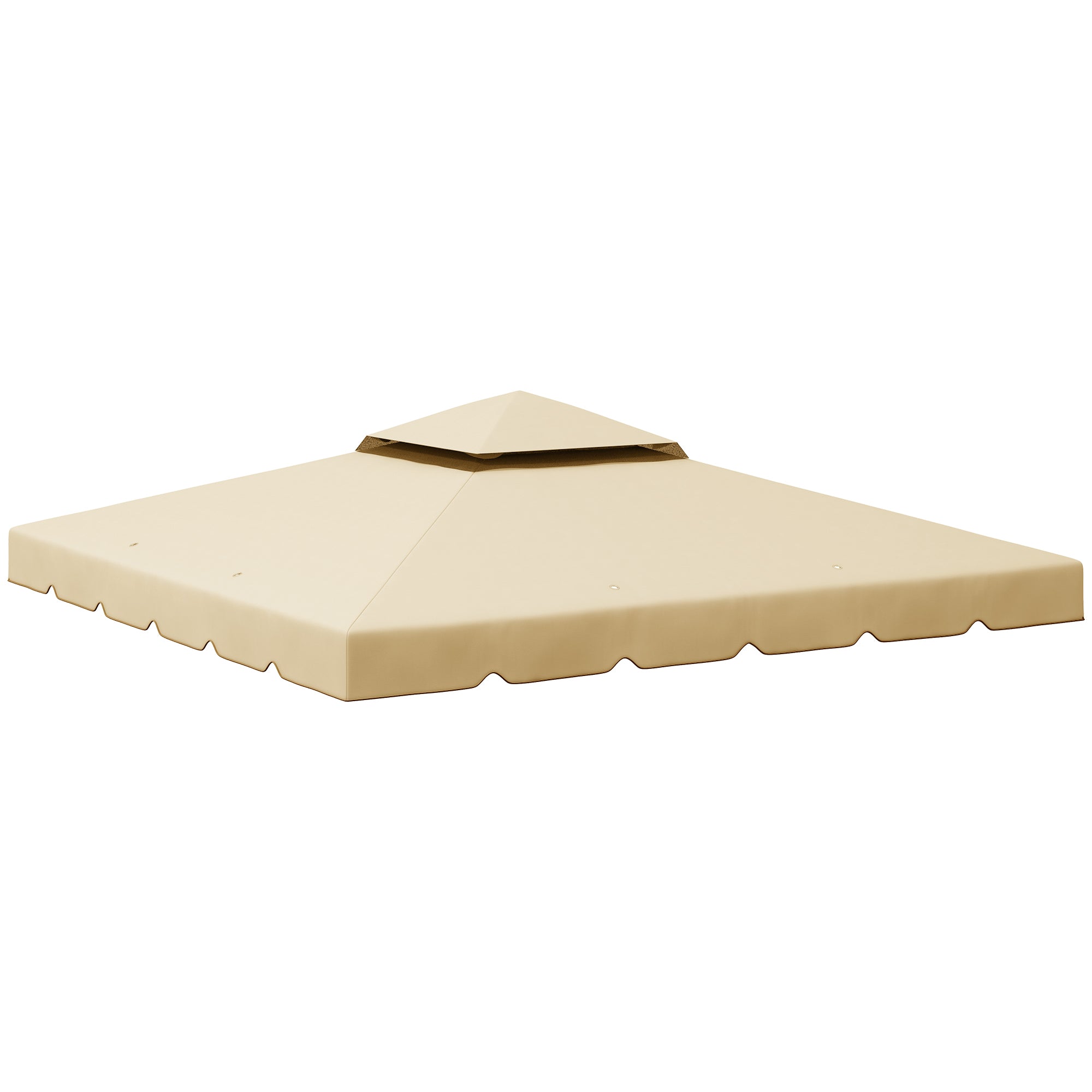 9.8' x 9.8' Gazebo Replacement Canopy, Gazebo Top Cover with Double Vented Roof for Garden Patio Outdoor TOP ONLY, Beige Gazebo Canopy Replacement Beige at Gallery Canada