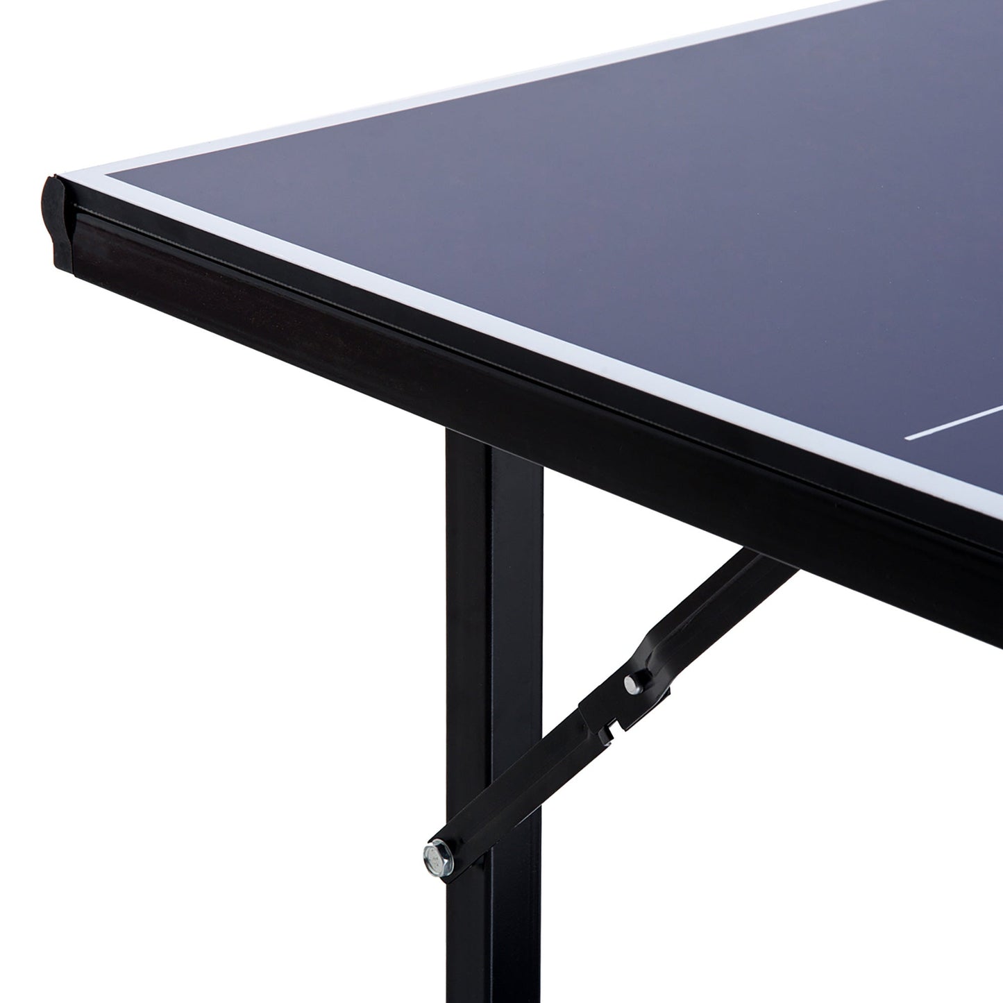 6x3ft Compact Midsize Table Tennis Table Multi-Use Family Ping-pong Table Free Standing Folding Blue Game Tables   at Gallery Canada