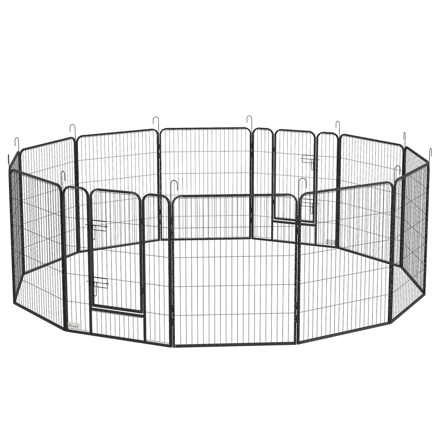 Dog Pen with Gate, 12 Panels Puppy Playpen, Dog Fence, 39"H Houses, Kennels & Pens   at Gallery Canada