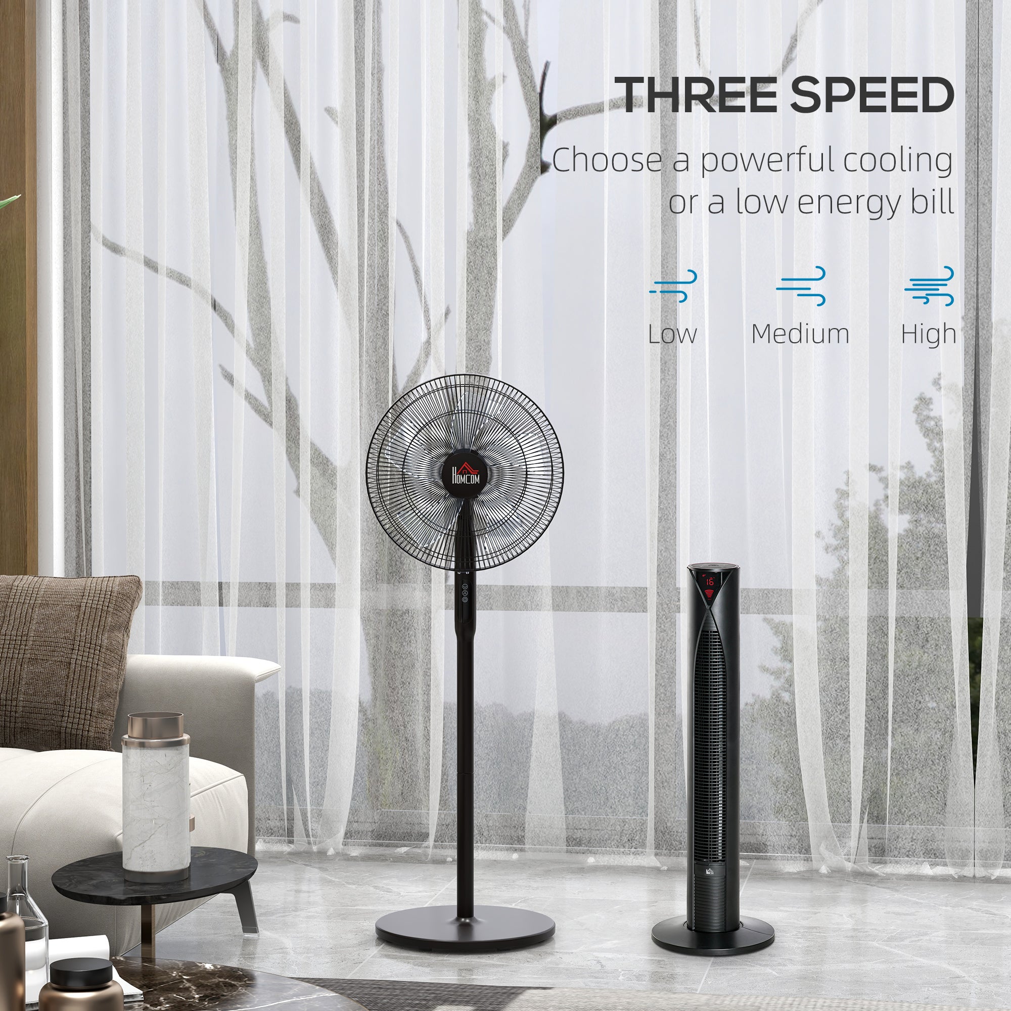 Tower Fan and 16