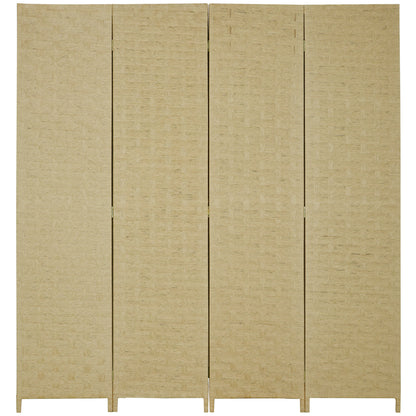 5.6 Ft. Tall 4-Panel Room Divider, Paper Panel Freestanding Folding Privacy Screen Panels, Partition Wall Divider for Indoor Bedroom Office Room Dividers at Gallery Canada