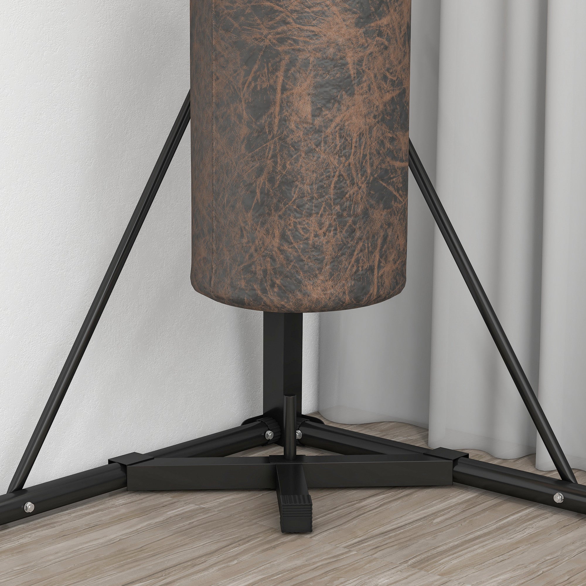 Foldable Punch Bag Stand, Adjustable Height Heavy Bag Stand with Weighted Base, Freestanding for Home Gym, Stand Only Punching Bag Hangers at Gallery Canada