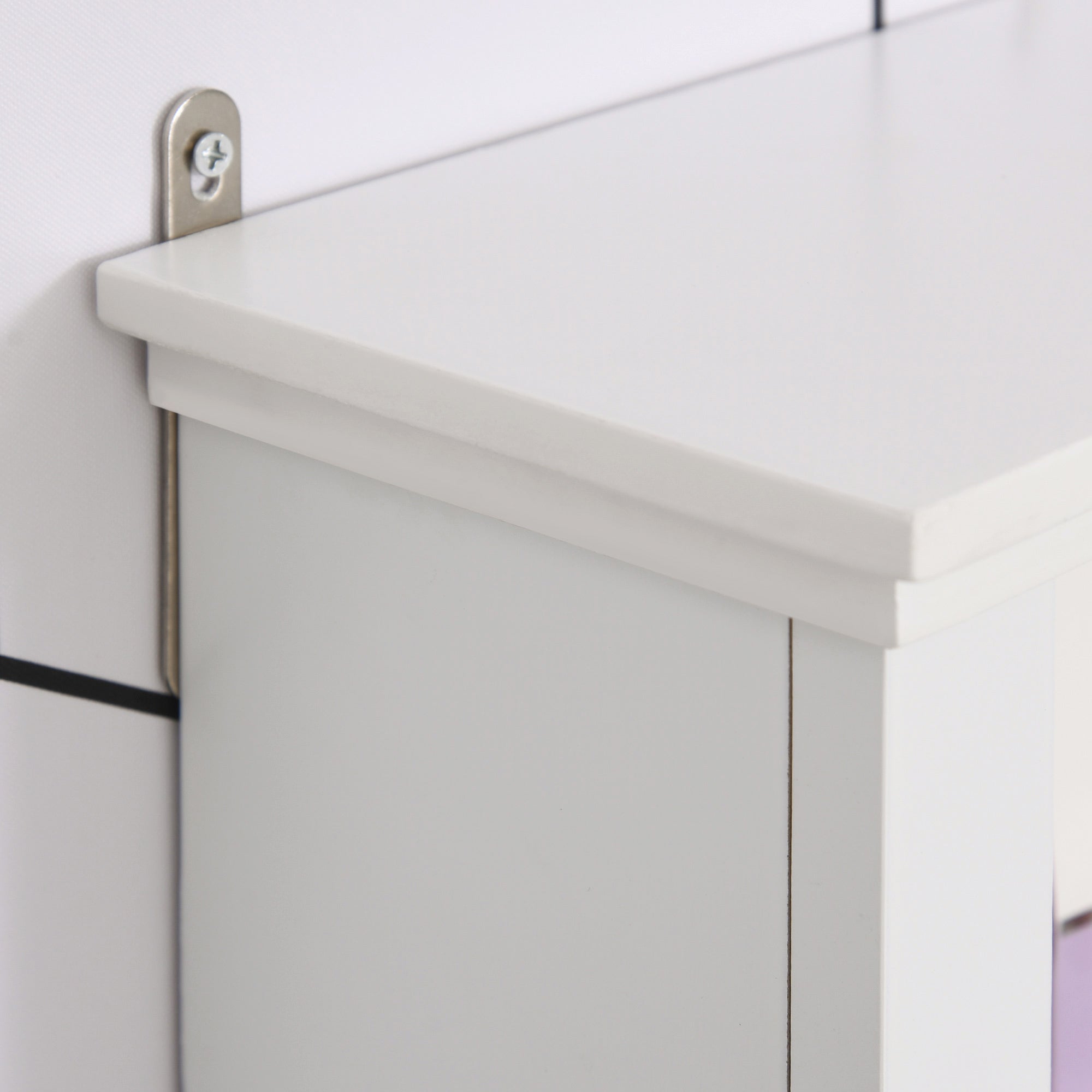 Bathroom Wall Cabinet, Wall Mounted Medicine Cabinet with 3 Open Shelves and Storage Cupboard for Laundry Room, White Wall Mounted Cabinets   at Gallery Canada