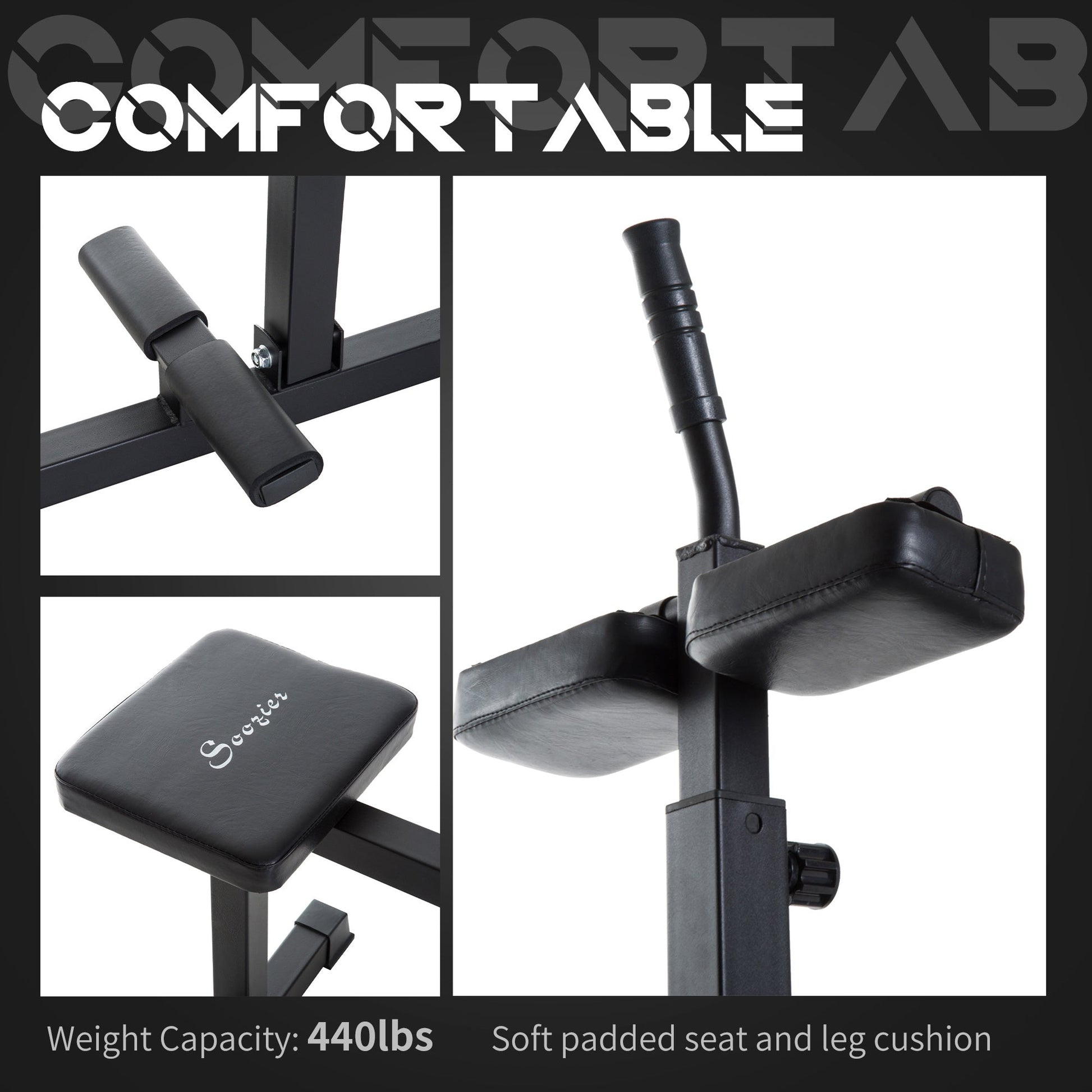 Adjustable Seated Calf Raise Machine, Steel Leg Press Machine, Strength Training Gym Equipment for Legs, Waist And Arms, Black More-Strength Training Equipment   at Gallery Canada