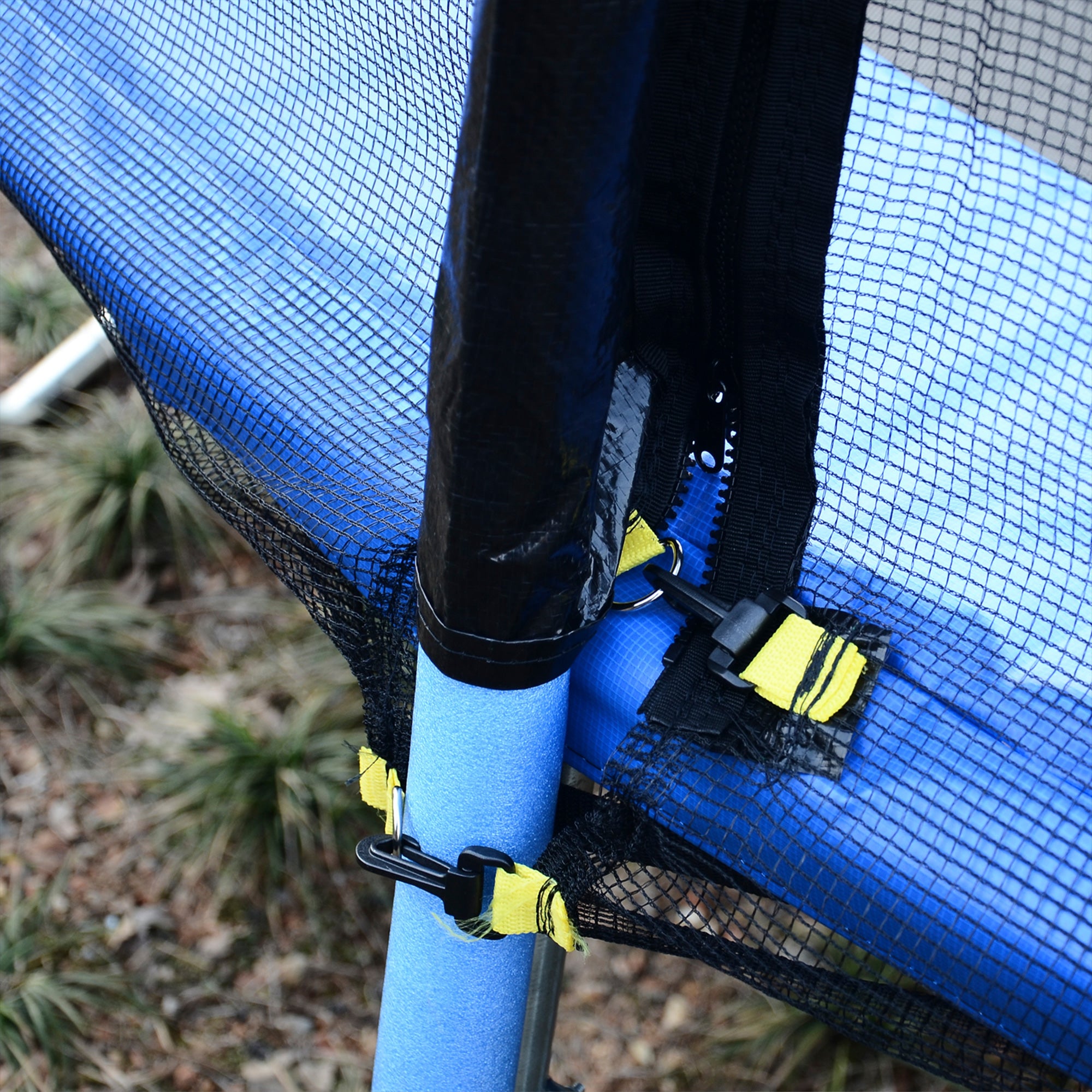 12FT Trampoline Net Enclosure Trampolining Bounce Safety Accessories w/ 8 Poles Net Enclosure Only, Black Trampolines at Gallery Canada