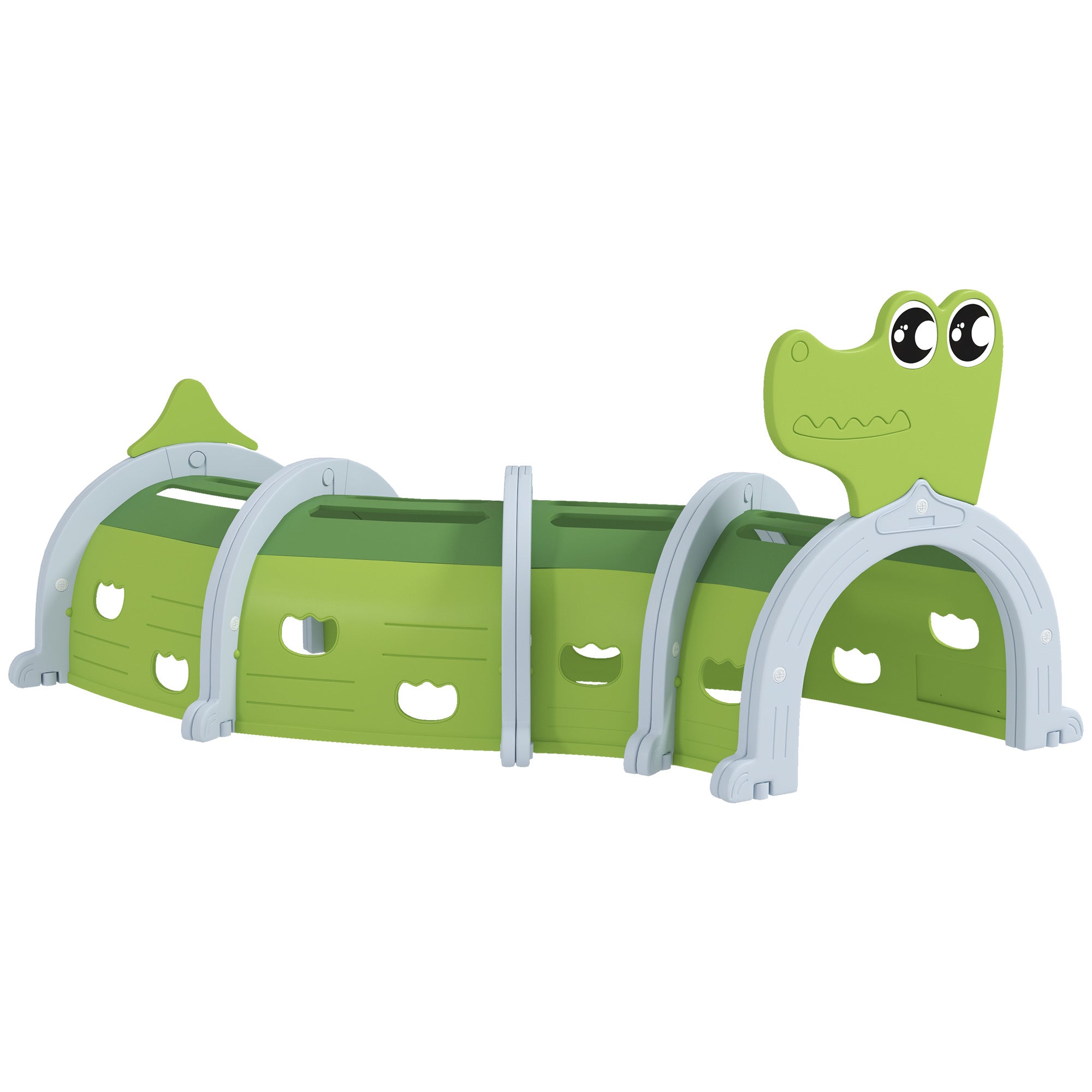 Crocodile Design Tunnel for Kids to Crawl Through, for 3-6 Years, Green Children's Play Tunnels Green at Gallery Canada