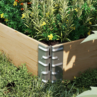 Raised Garden Bed, Foldable Wooden Planters for Outdoor Vegetables, Flowers, Herbs, Plants, Easy Assembly Wooden Planter Boxes   at Gallery Canada