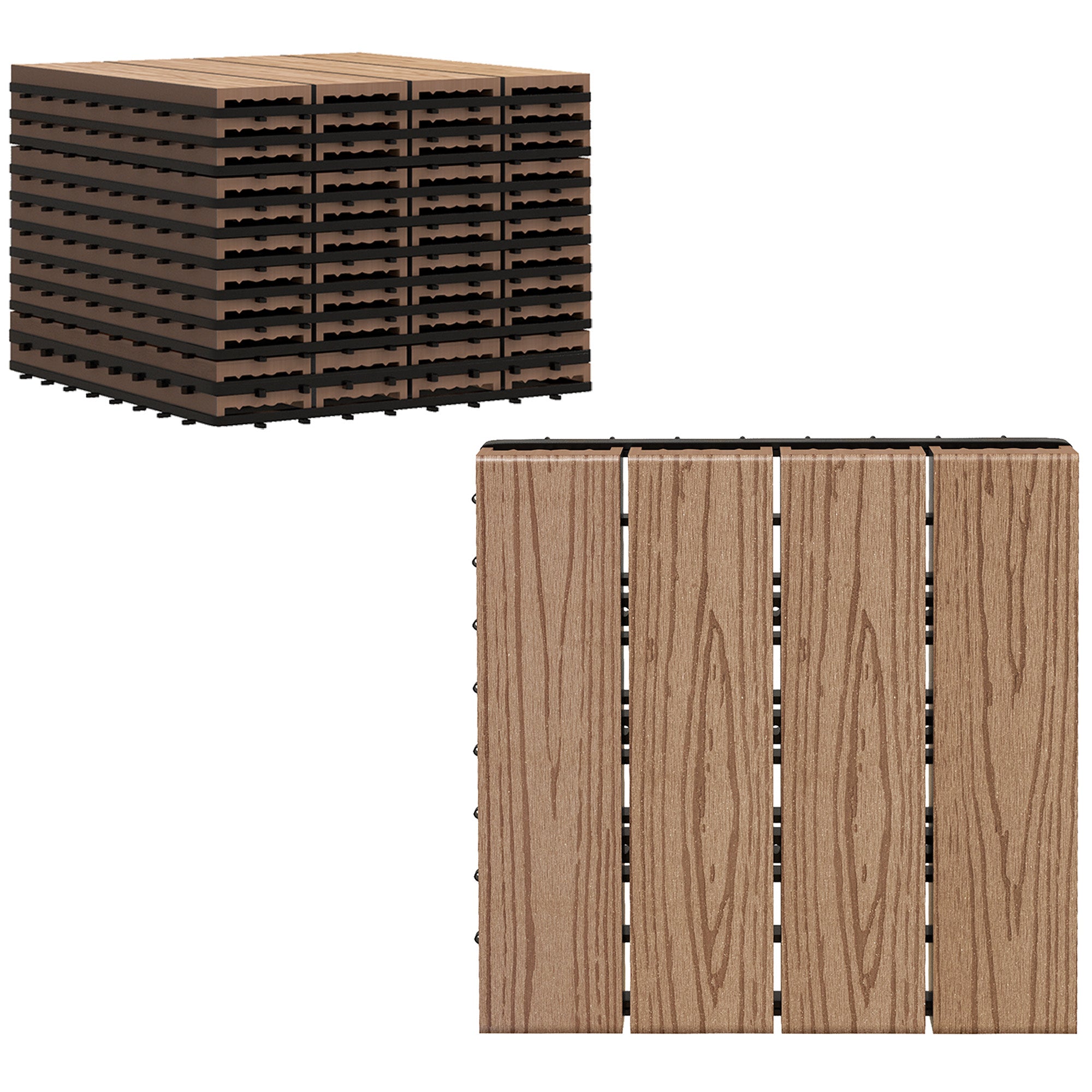 Outdoor Tiles, 11 Pack 12