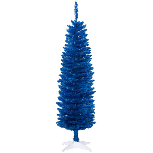 5ft Pencil Christmas Trees, Artificial Christmas Tree for Xmas Holiday Decor, Deep Blue - Gallery Canada