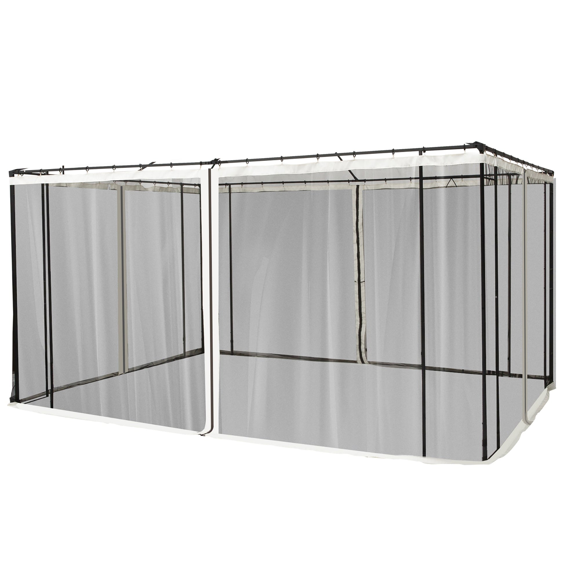 Replacement Mosquito Netting for Gazebo 10' x 12' Black Screen Walls for Canopy with Zippers Gazebo Sidewalls Multi Colour  at Gallery Canada