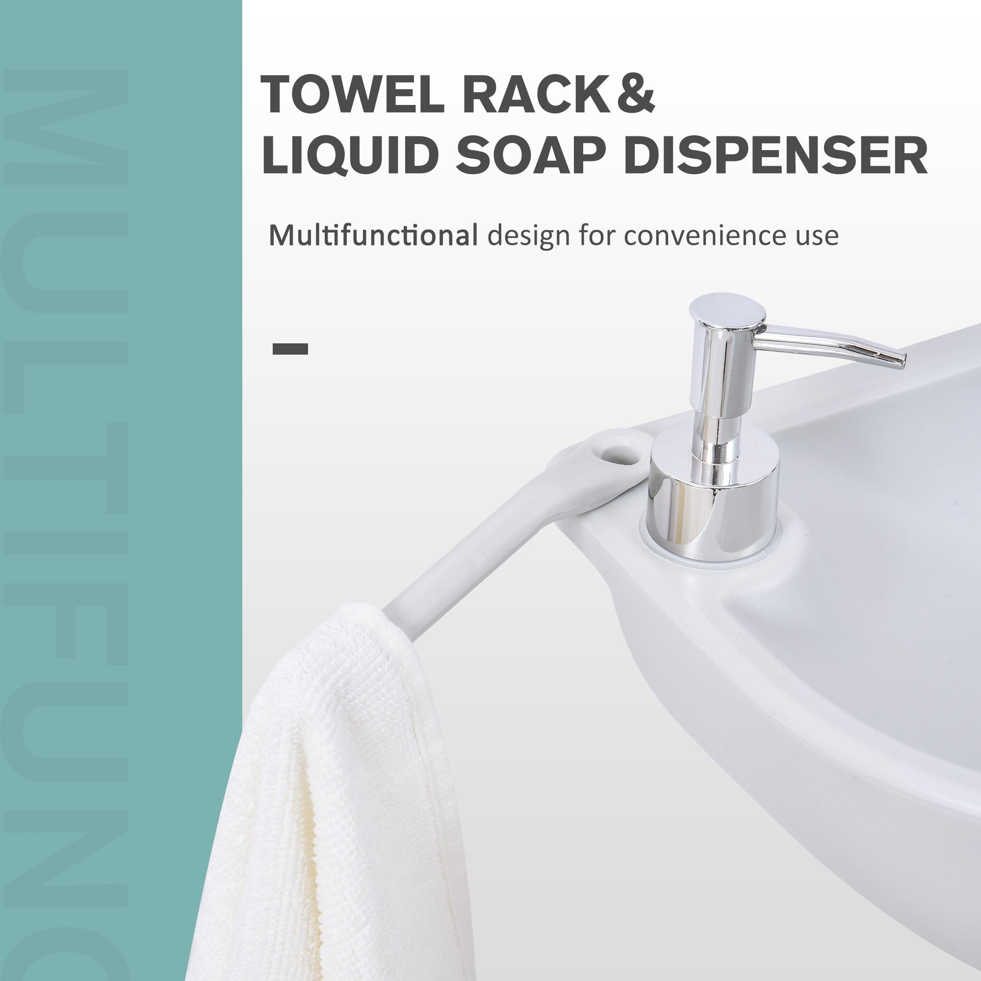 Portable Camping Sink Hand Wash Station with 17L Water Tank, Soap Dispenser and Towel Holder, for Outdoor Events Camping Sinks at Gallery Canada