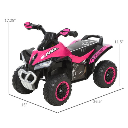 4-Wheel Ride-On Motorcycle Toy for Toddlers with Music and Lights, Pink Push Cars for Toddlers Pink  at Gallery Canada