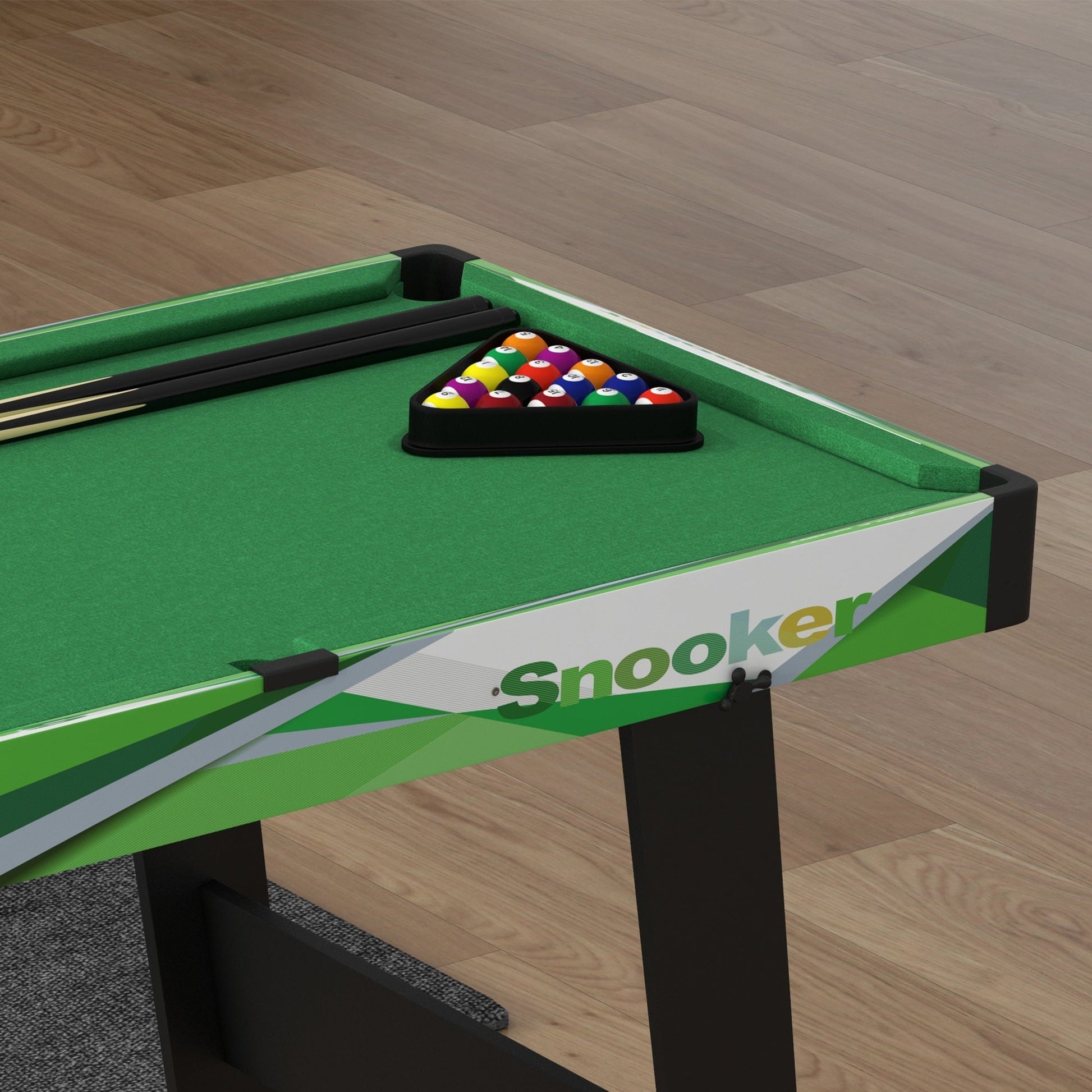 41" Mini Pool Table Set Folding Billiard Table with 2 Cues, 16 Balls, Chalk, Triangle, Brush, Green Game Tables   at Gallery Canada