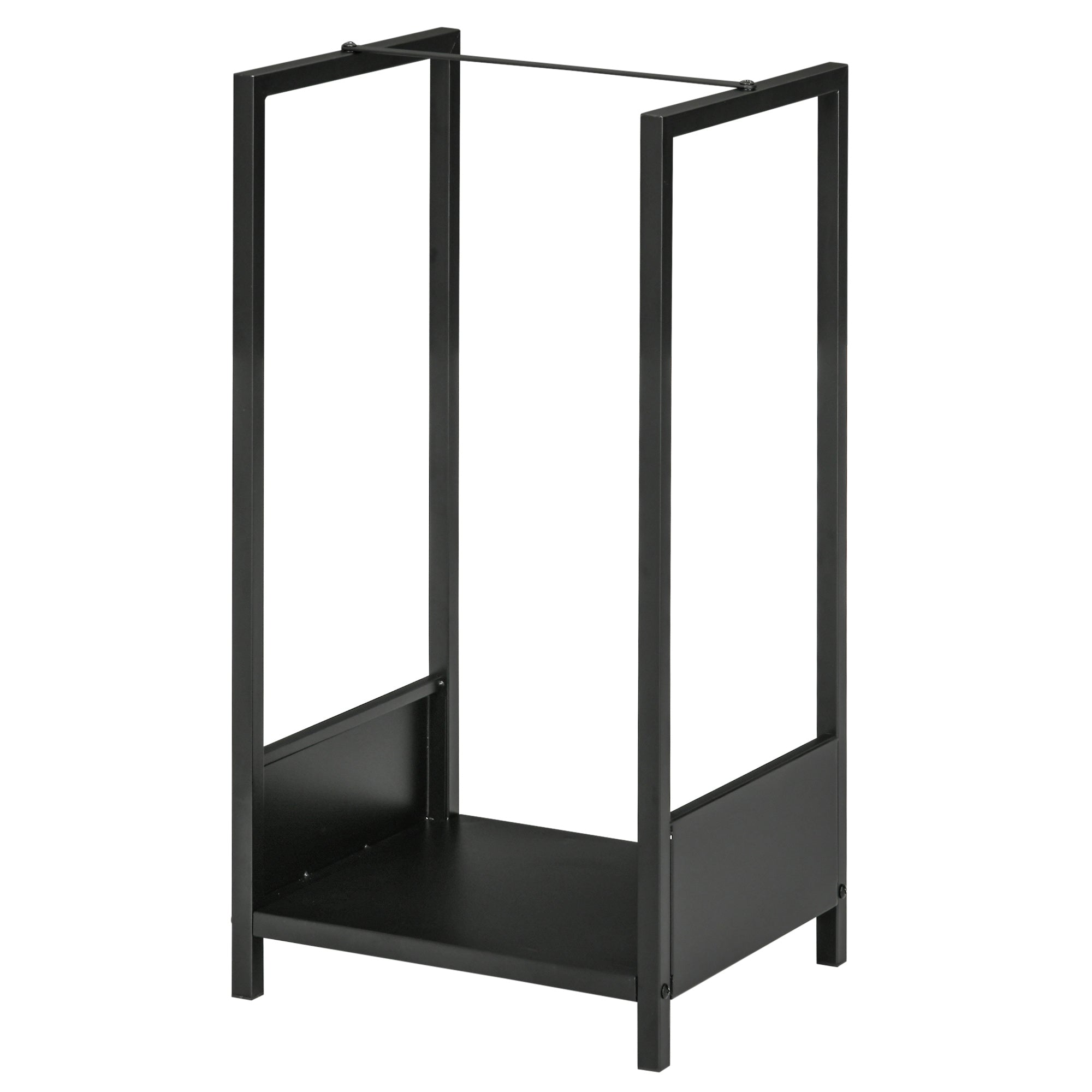 Firewood Rack, Log Holder for Fireplace, Outdoor Indoor Wood Storage Stacker, 15.4